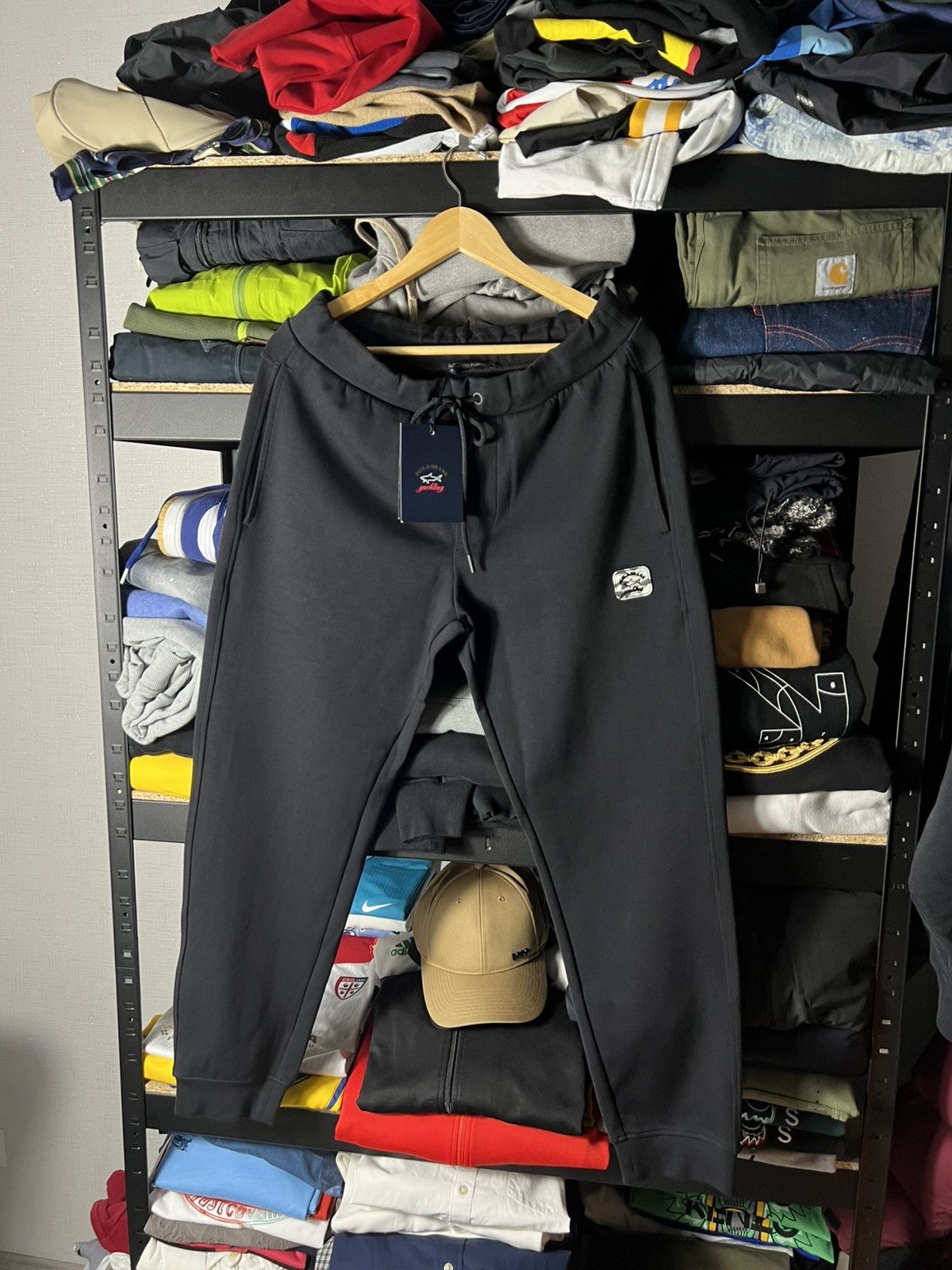 Paul & Shark 🦈 Paul & Shark Yachting Logo Sweatpants — Joggers - Black Size US 34 / EU 50 - 1 Thumbnail