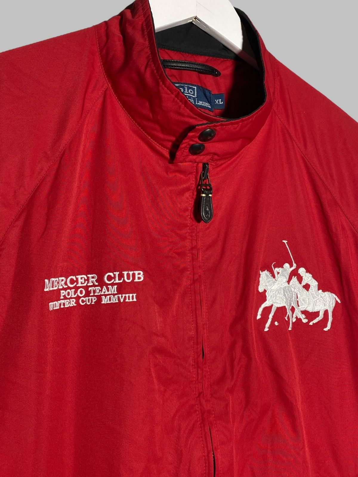Polo Ralph Lauren 🔥 POLO RALPH LAUREN RED JACKET RACING TEAM MOTO STYLE Size US XL / EU 56 / 4 - 3 Thumbnail
