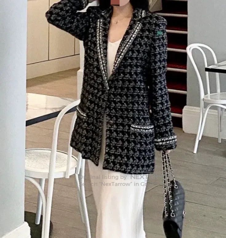 Chanel Chanel Forest series black and silver thousand-bird check Size XXS / US 00 / IT 34 - 1 Thumbnail