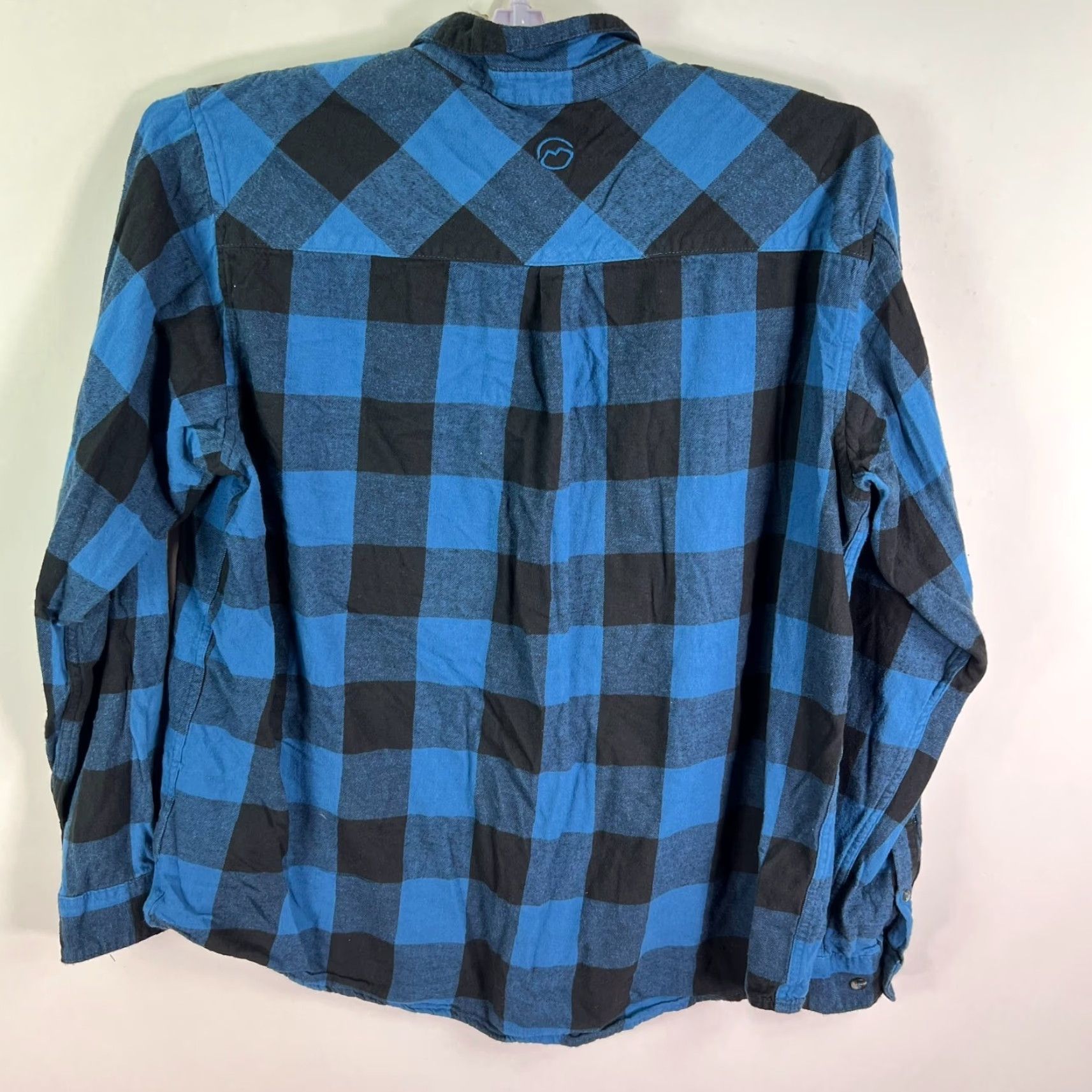 Vintage Magellan Button-Up Shirt Mens XL Blue Plaid Flannel Cotton Casual Travel Workwear Button-Down Collar Pocketed All Seasons Vintage: No Size US XL / EU 56 / 4 - 3 Thumbnail
