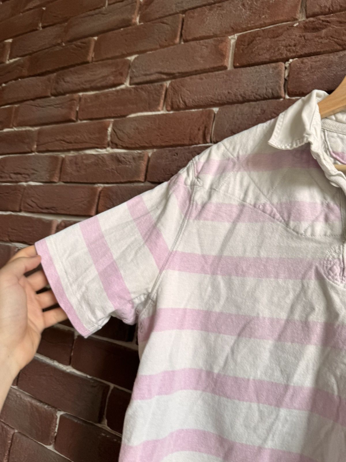 Polo Ralph Lauren Vintage Rugby Polo Ralph Lauren PRL White Pink Large Hype Size US L / EU 52-54 / 3 - 7 Thumbnail