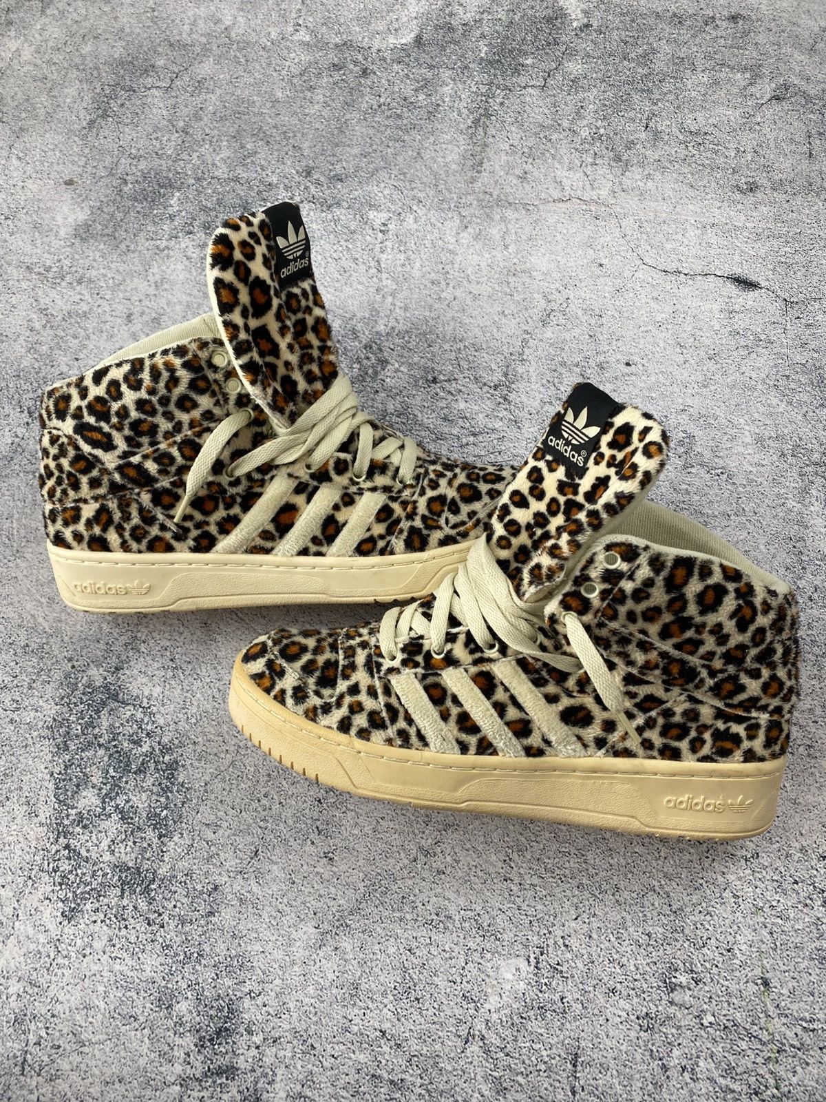 adidas gazelle silver green womens Spring Summer 2012 Jeremy Scott x Adidas Leopard Tail Sneakers  Alex  Maxamenko