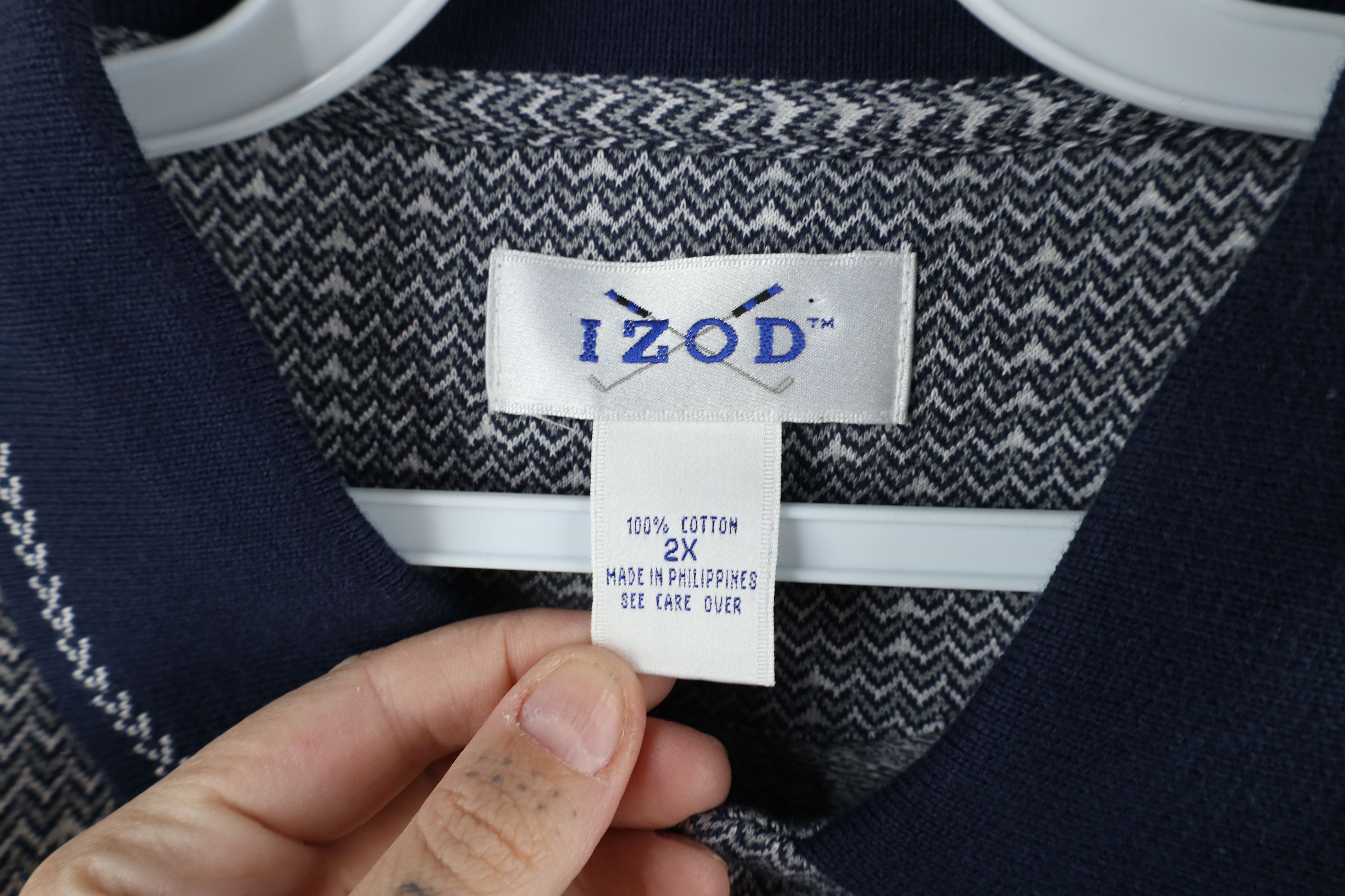 Vintage Vintage 90s Streetwear Knit Collared Golf Polo Shirt Blue Size US XXL / EU 58 / 5 - 6 Thumbnail