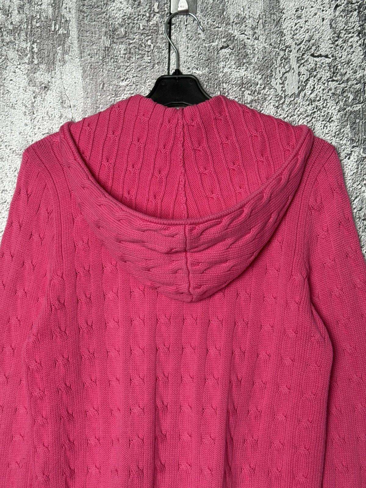 Polo Ralph Lauren Vintage Polo Ralph Lauren Sport Cable Knit Full Zip Hoodie Size L / US 10 / IT 46 - 9 Thumbnail