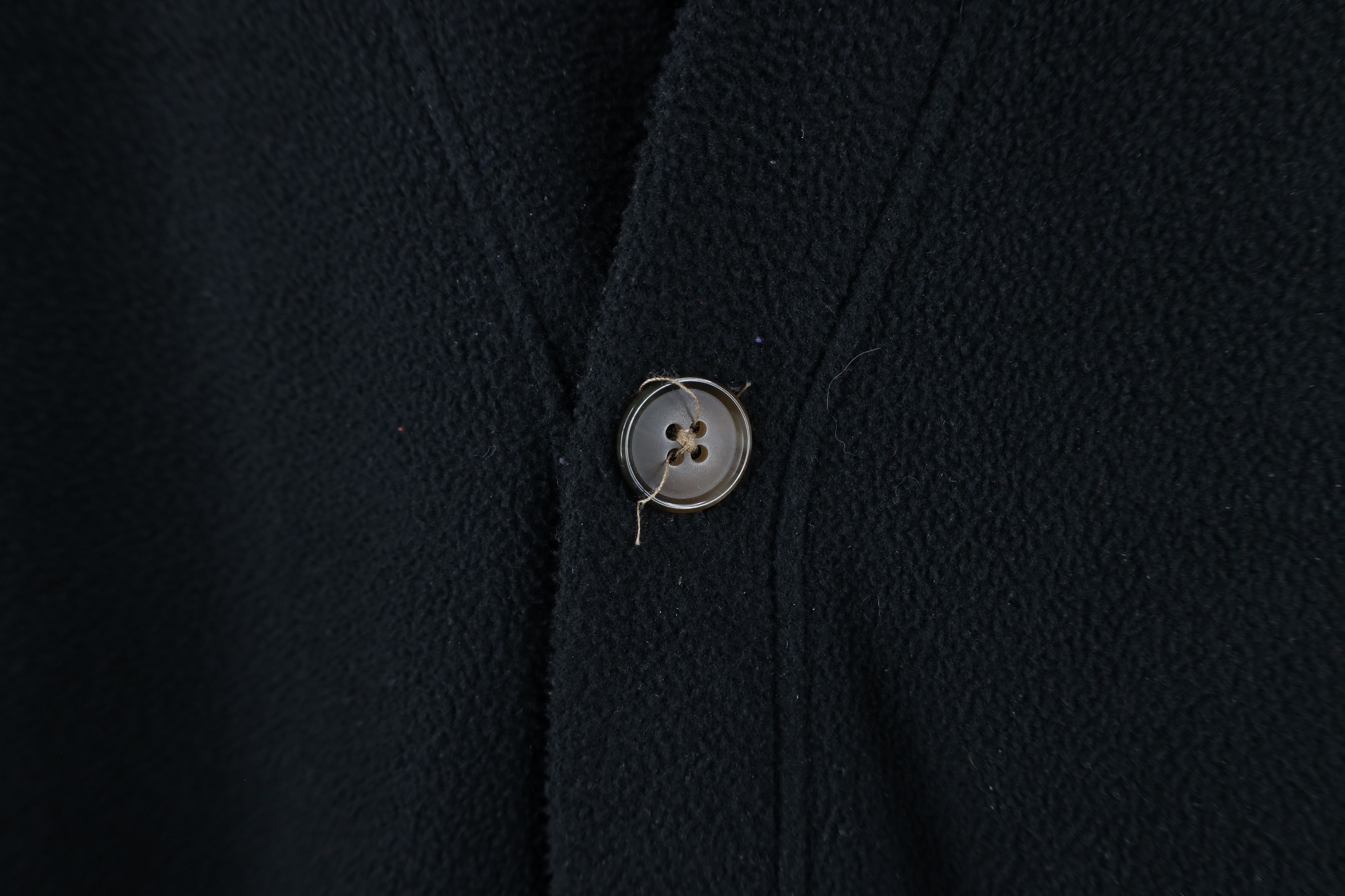 Vintage Vintage 90s Streetwear Fleece Button Cardigan Sweater Black Size US XL / EU 56 / 4 - 4 Thumbnail