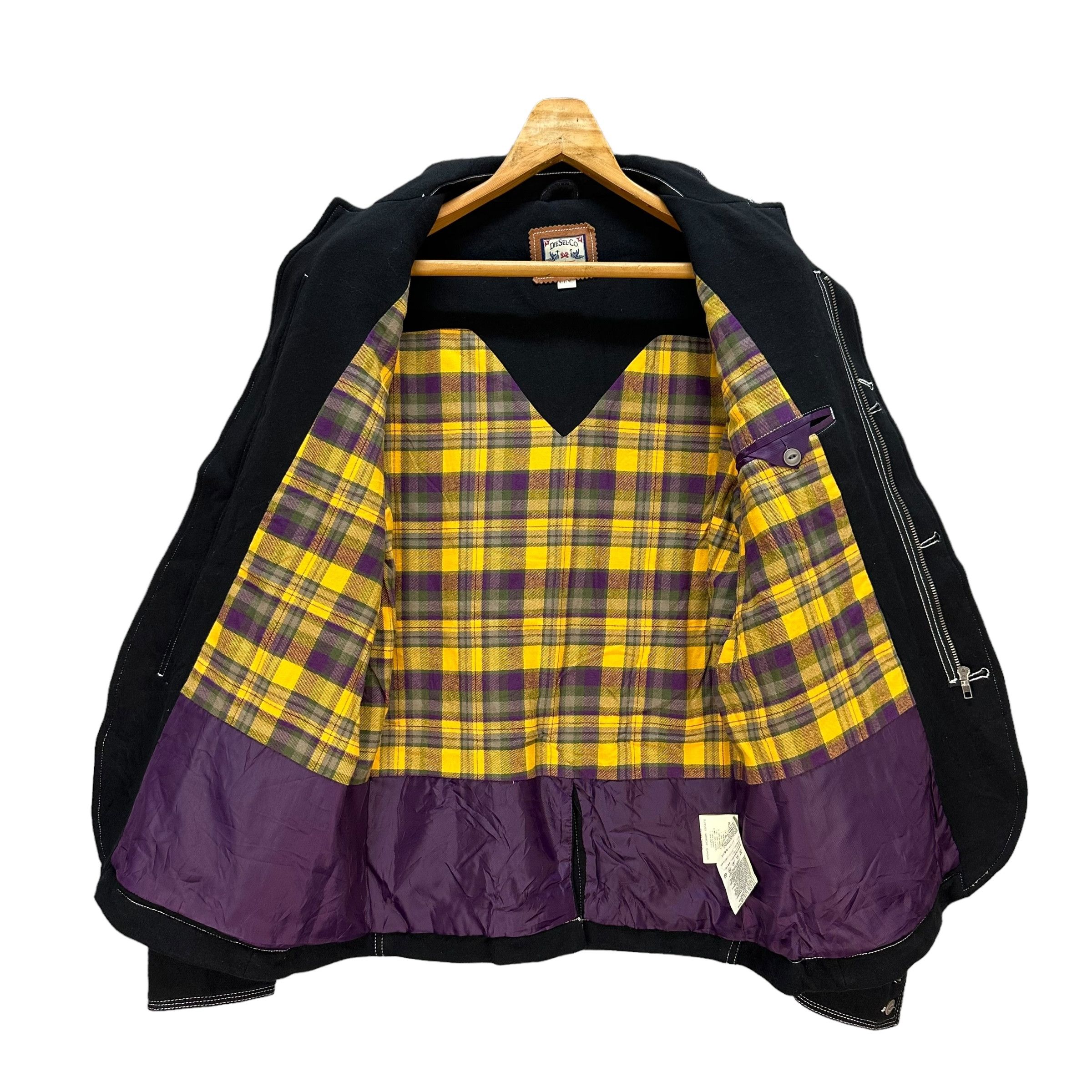Diesel DIESEL Four Pocket Tartan Lined Work Jacket #A41-0935 Size US XL / EU 56 / 4 - 9 Thumbnail