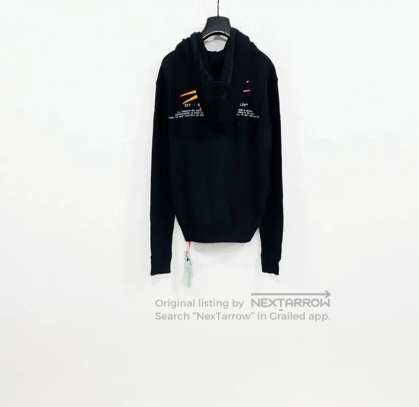 Off-White Off-White Black Cotton Long Sleeve Hoodie . Size US S / EU 44-46 / 1 - 2 Thumbnail