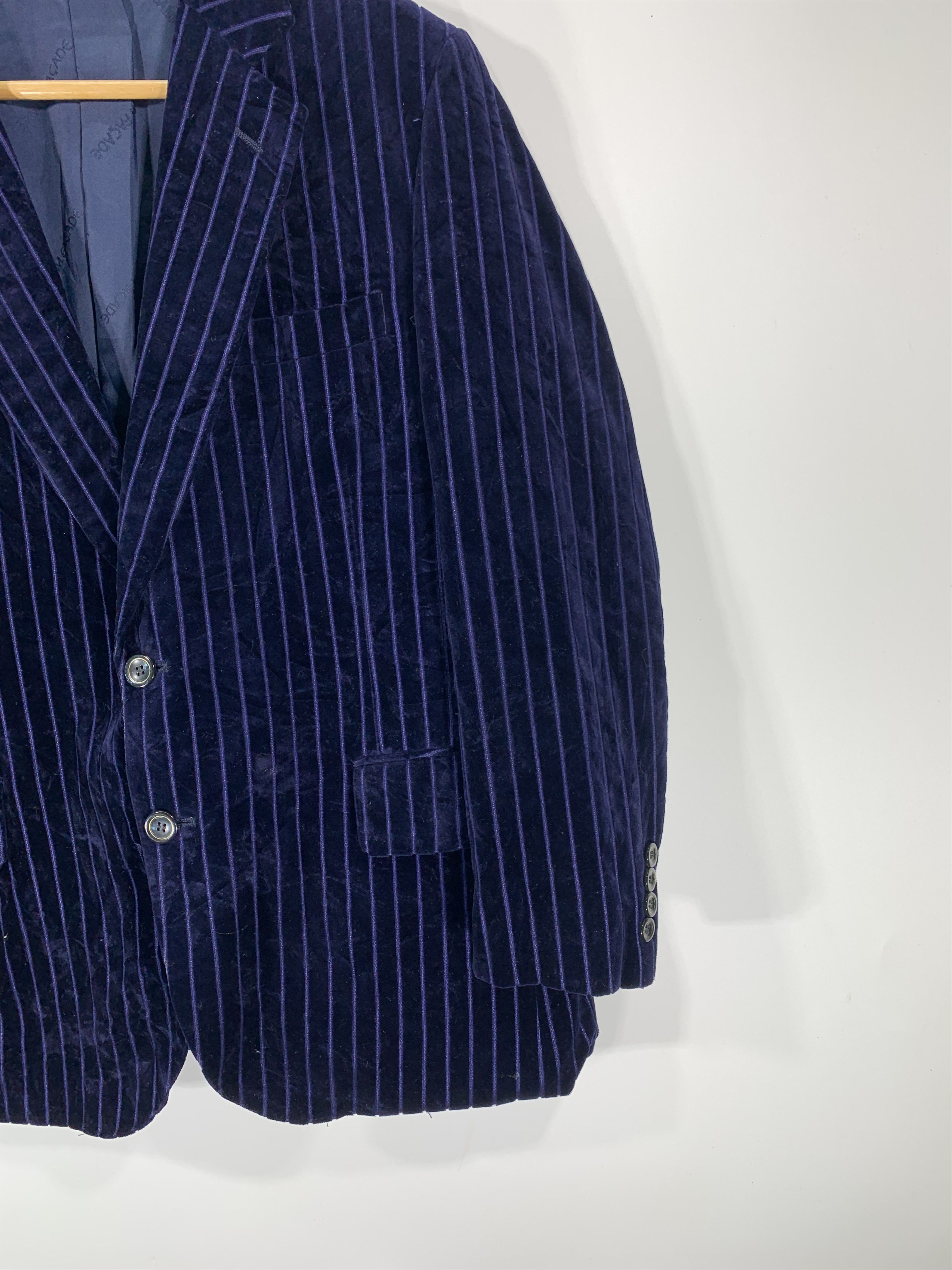 Japanese Brand × Velvet × Vintage ⚡️Vintage Valvet Coat Blazer RARE Size US S / EU 44-46 / 1 - 2 Thumbnail