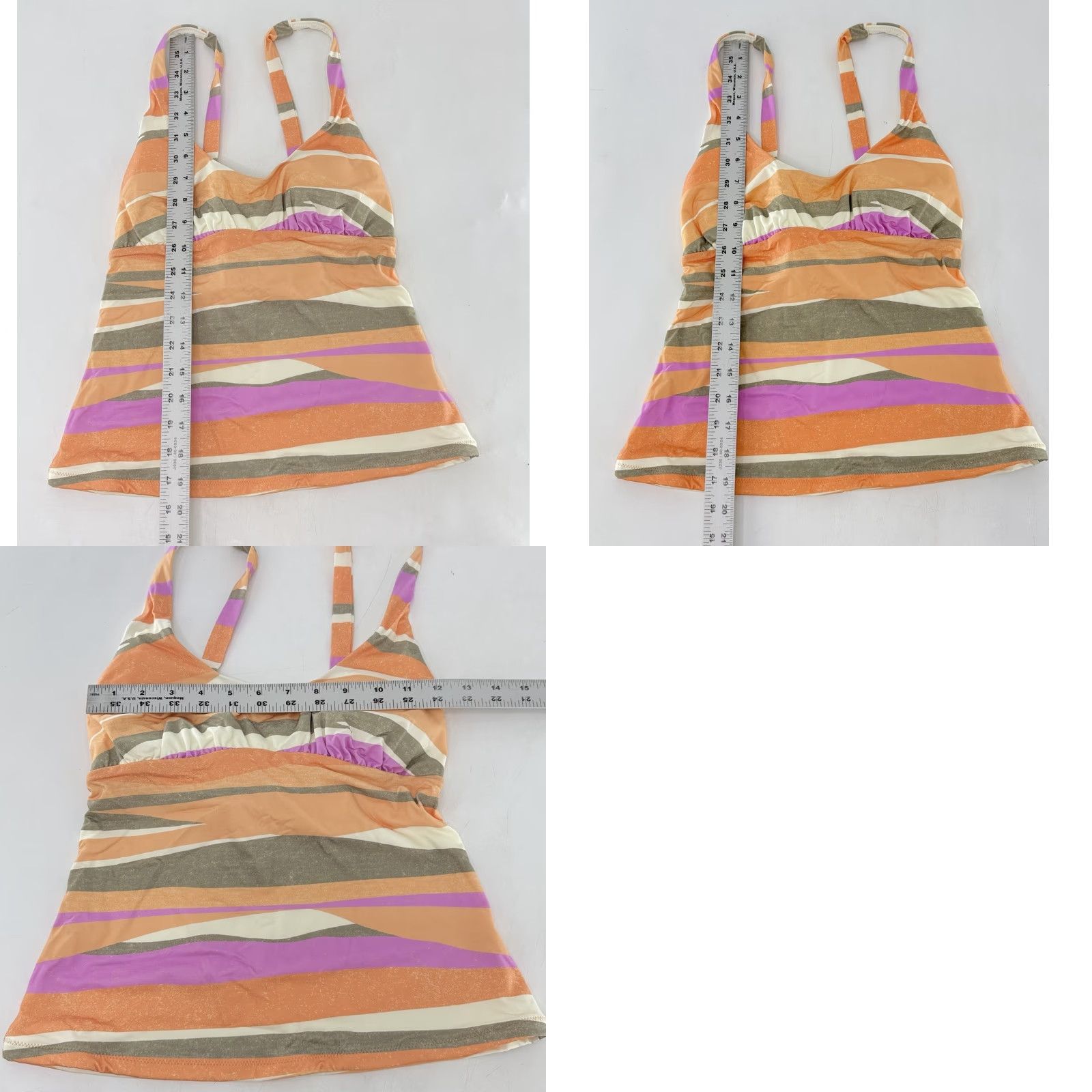 Prana NWT prAna Women's Tankini Swim Top Floral Mallorca Waves Print XS Multicolor Beach Boho Adjustable Spaghetti Strap Size XS / US 0-2 / IT 36-38 - 8 Thumbnail
