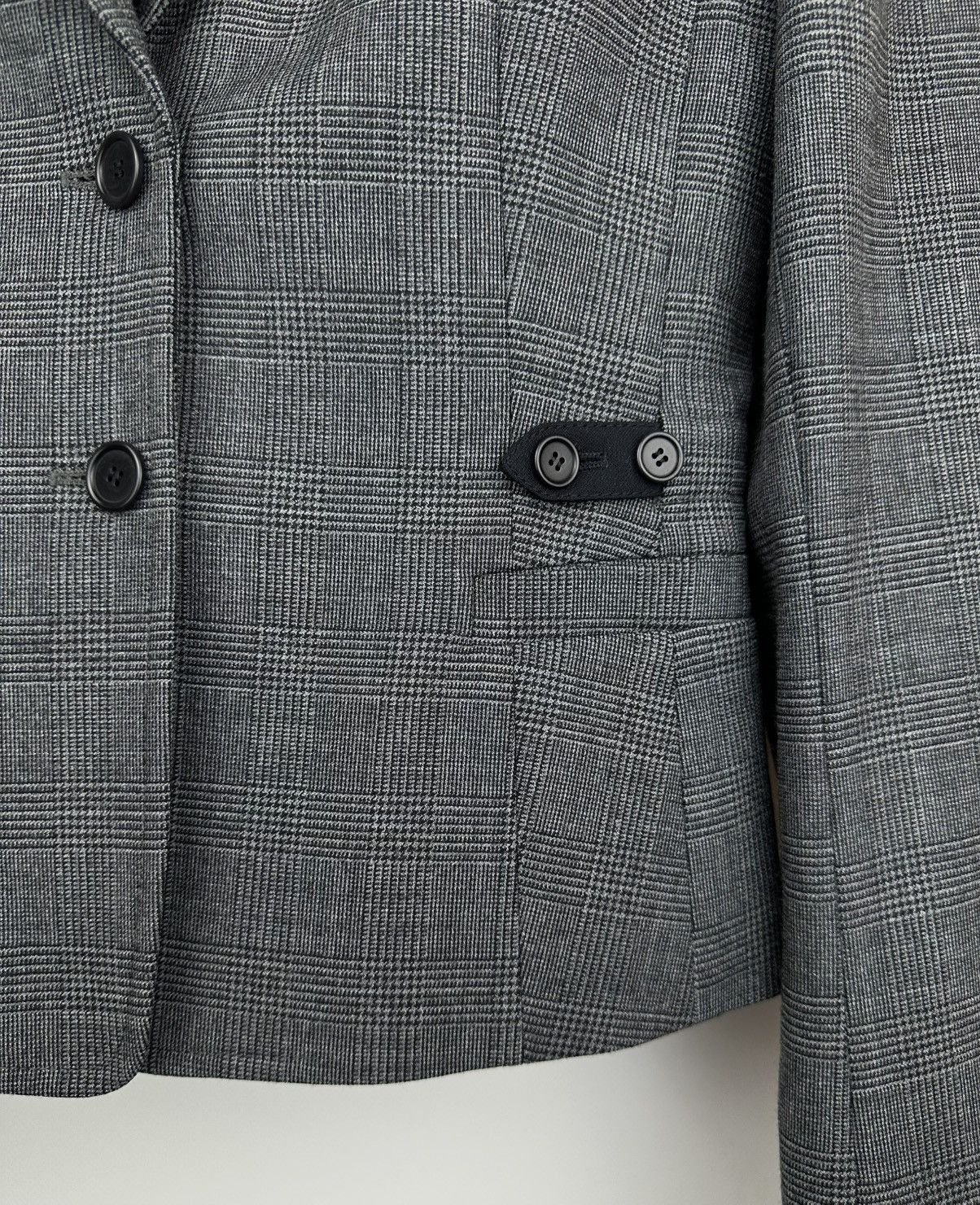 Akris Akris Punto Women's Gray Plaid Skirt Suit Set - US 4 / FR 36 Size S / US 4 / IT 40 - 5 Thumbnail