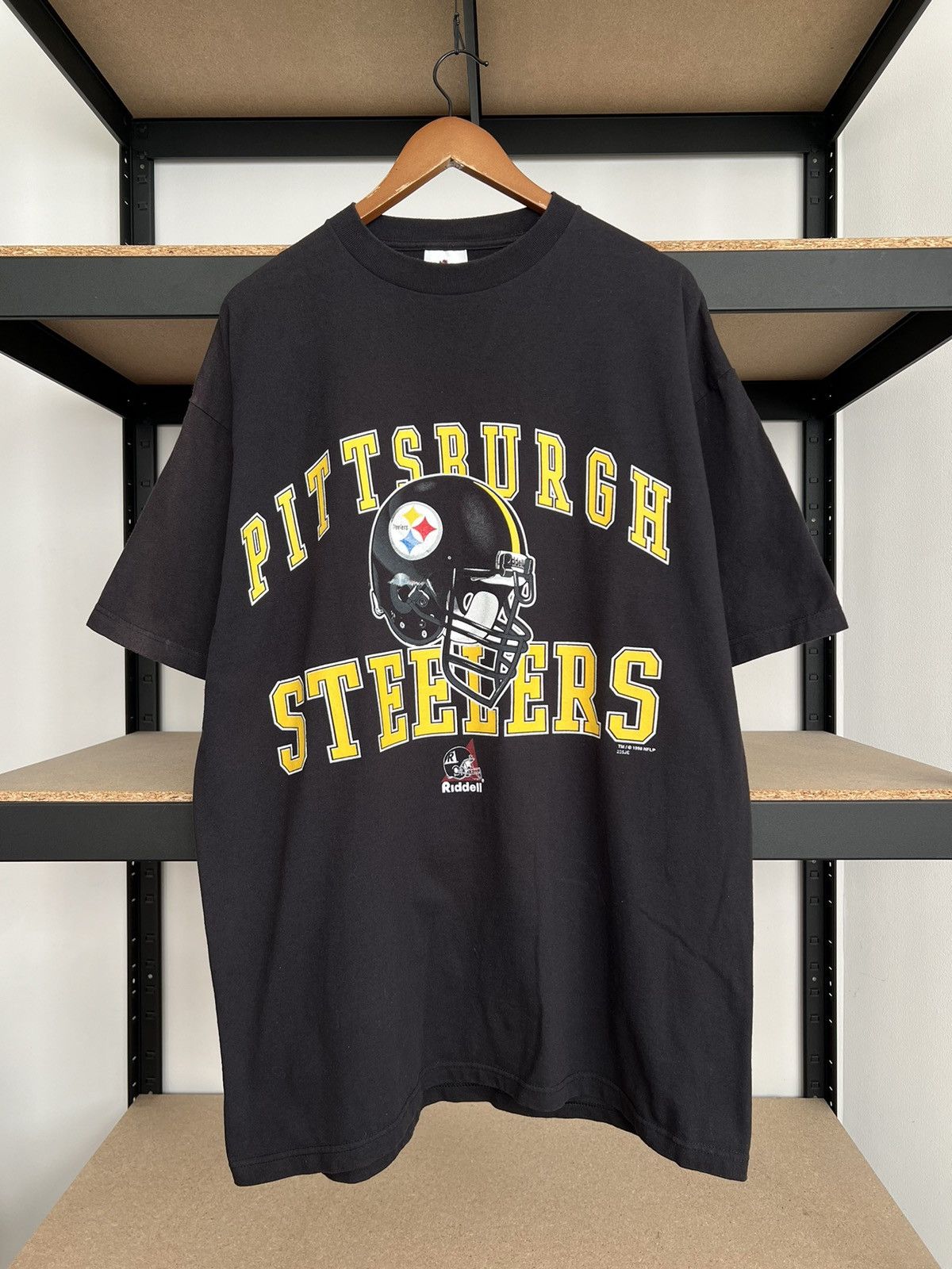 NFL Vintage 1998 Pittsburgh Steelers NFL Black T-shirt Size US XL / EU 56 / 4 - 2 Thumbnail