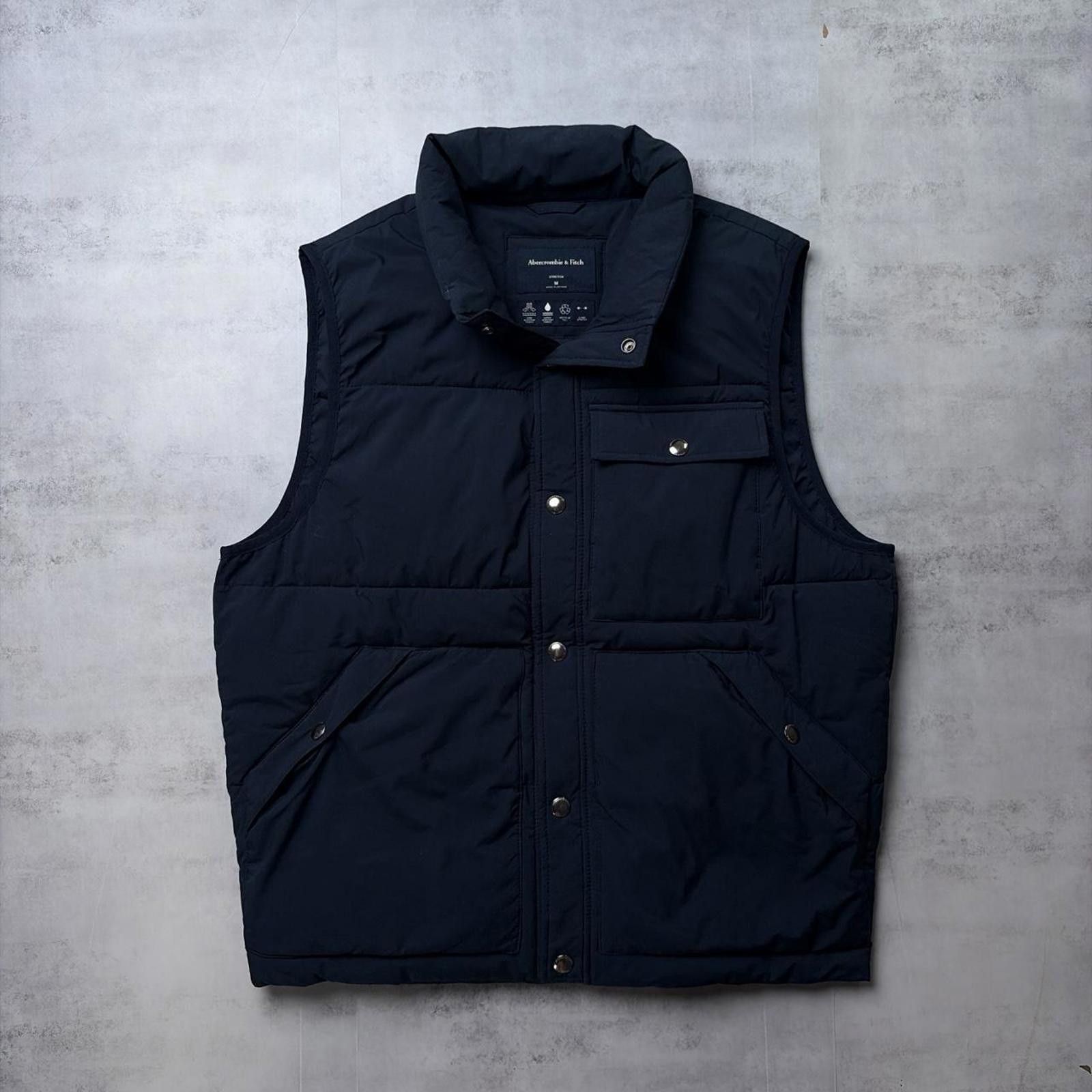 Abercrombie & Fitch Y2K Navy Abercrombie & Fitch Grunge Puffer Vest Size US M / EU 48-50 / 2 - 1 Thumbnail