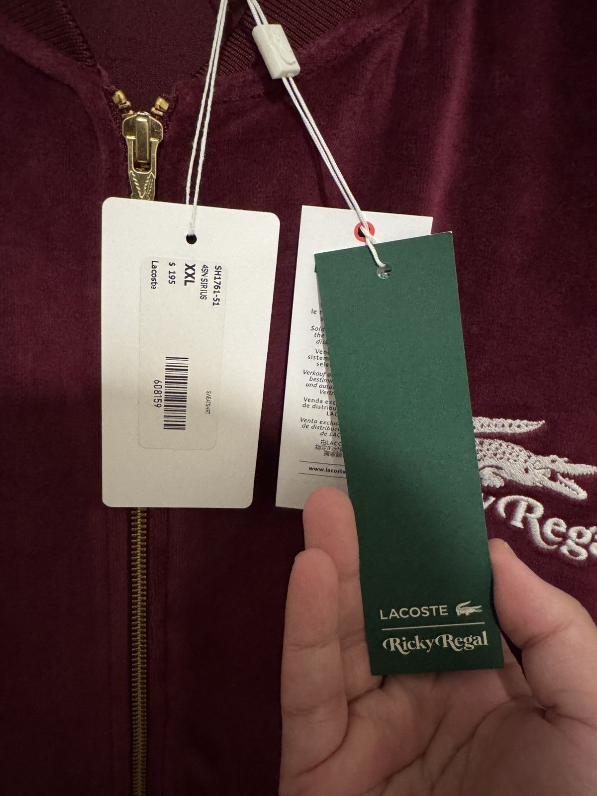 Lacoste Ricky Regal x Lacoste Zip Up shirt Size US XXL / EU 58 / 5 - 5 Thumbnail
