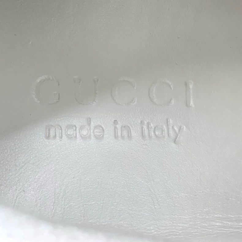 Gucci Gucci White GG enamel green tail lace-up casual sneakers 25 Size US 9.5 / EU 42-43 - 7 Thumbnail