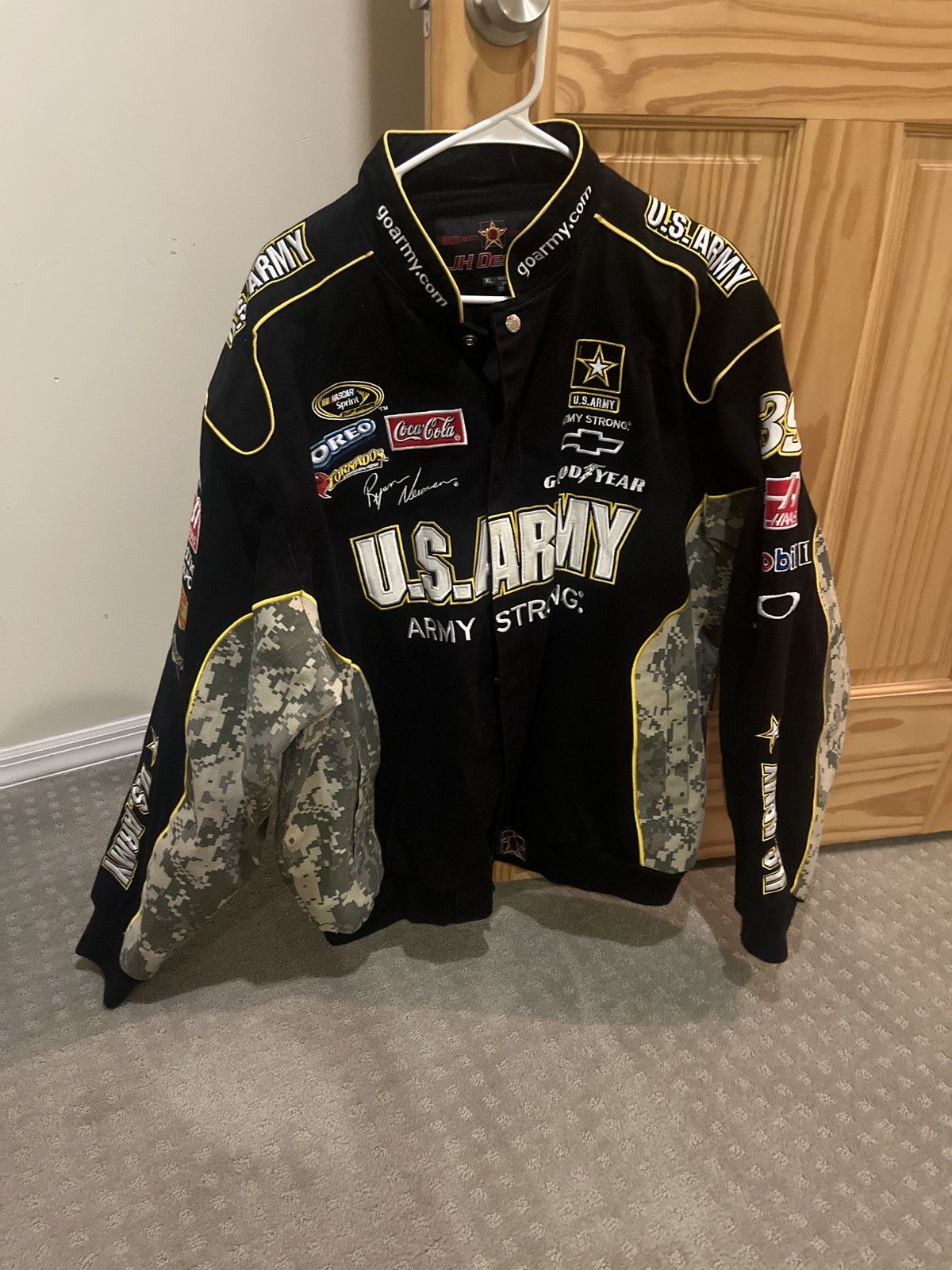 JH Design × Vintage Vintage U.S. ARMY Racing Jacket Size US XL / EU 56 / 4 - 1 Thumbnail