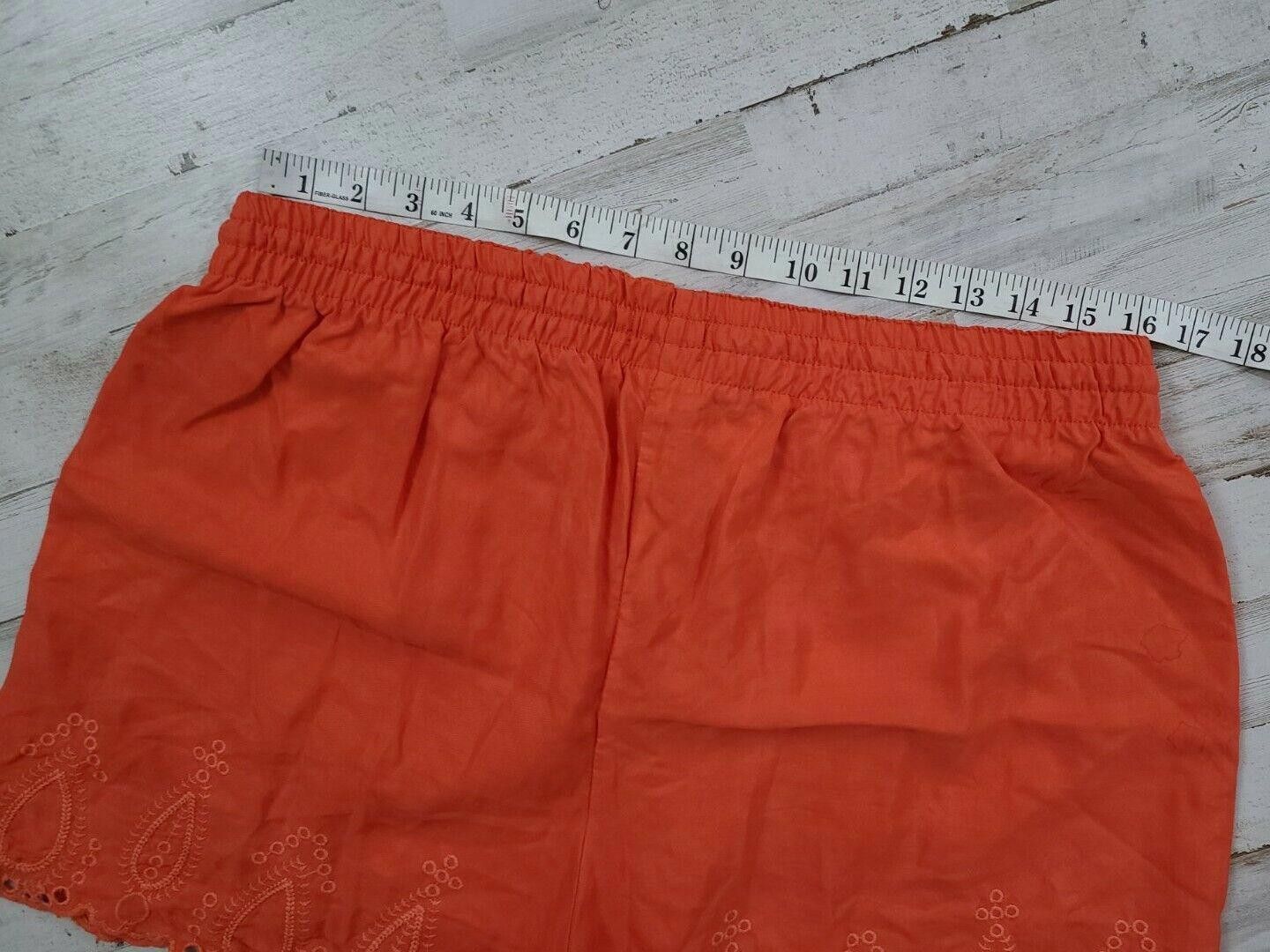Designer Crown And Ivy Shorts Large Loose Lace Hem Orange Size 36" / US 14 / IT 50 - 6 Thumbnail