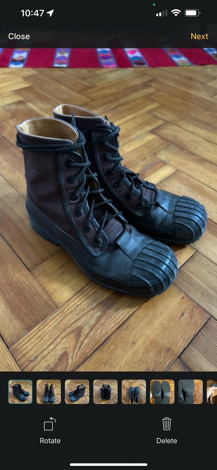 Maison Margiela Maison Margiela Leather trimmed Canvas Boots Size US 7 / EU 40 - 3 Thumbnail