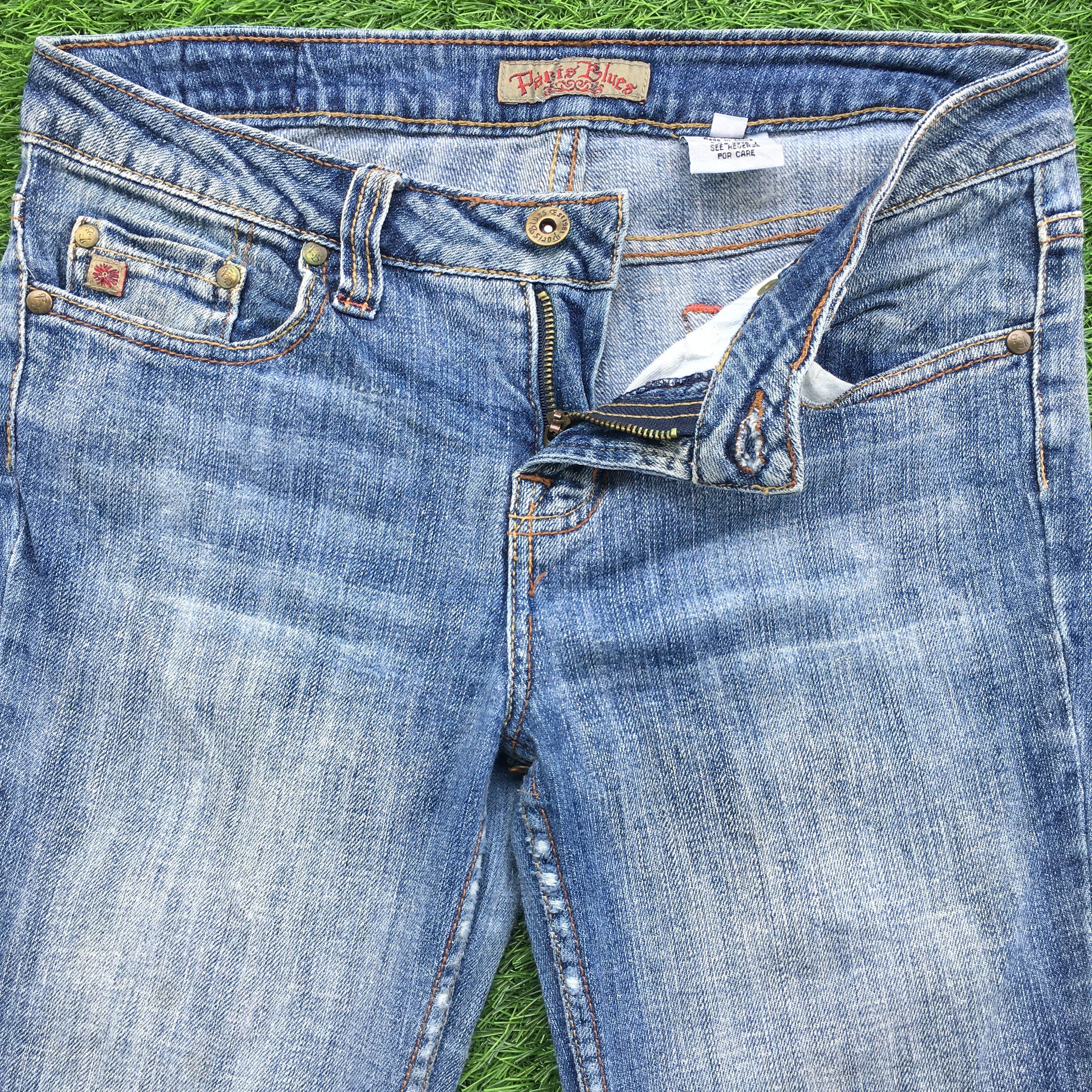 Japanese Brand Paris Blues Low Rise Bootcut Jeans D-979 Size 28" / US 6 / IT 42 - 3 Thumbnail
