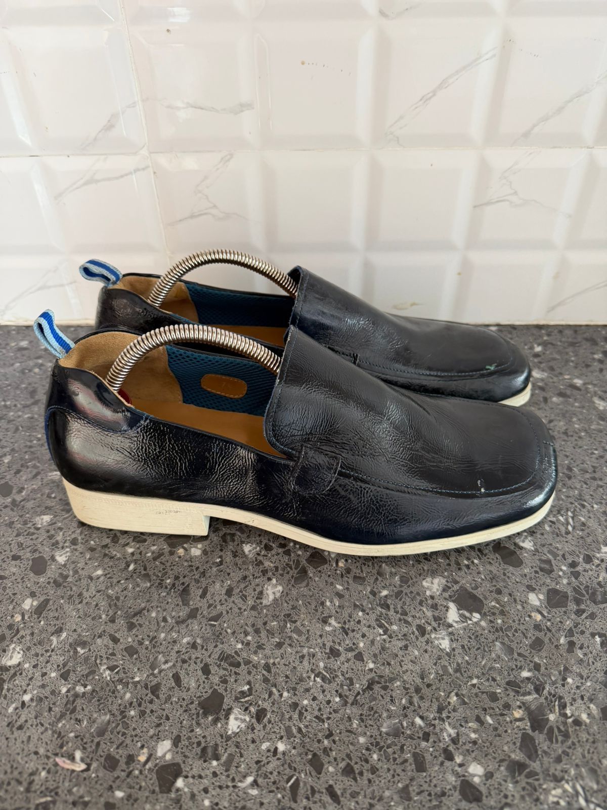 Miu Miu 90s Miu Miu Vintage Prada Square Plaid Loafers Sz 7.5 UK Size US 8.5 / EU 41-42 - 6 Thumbnail
