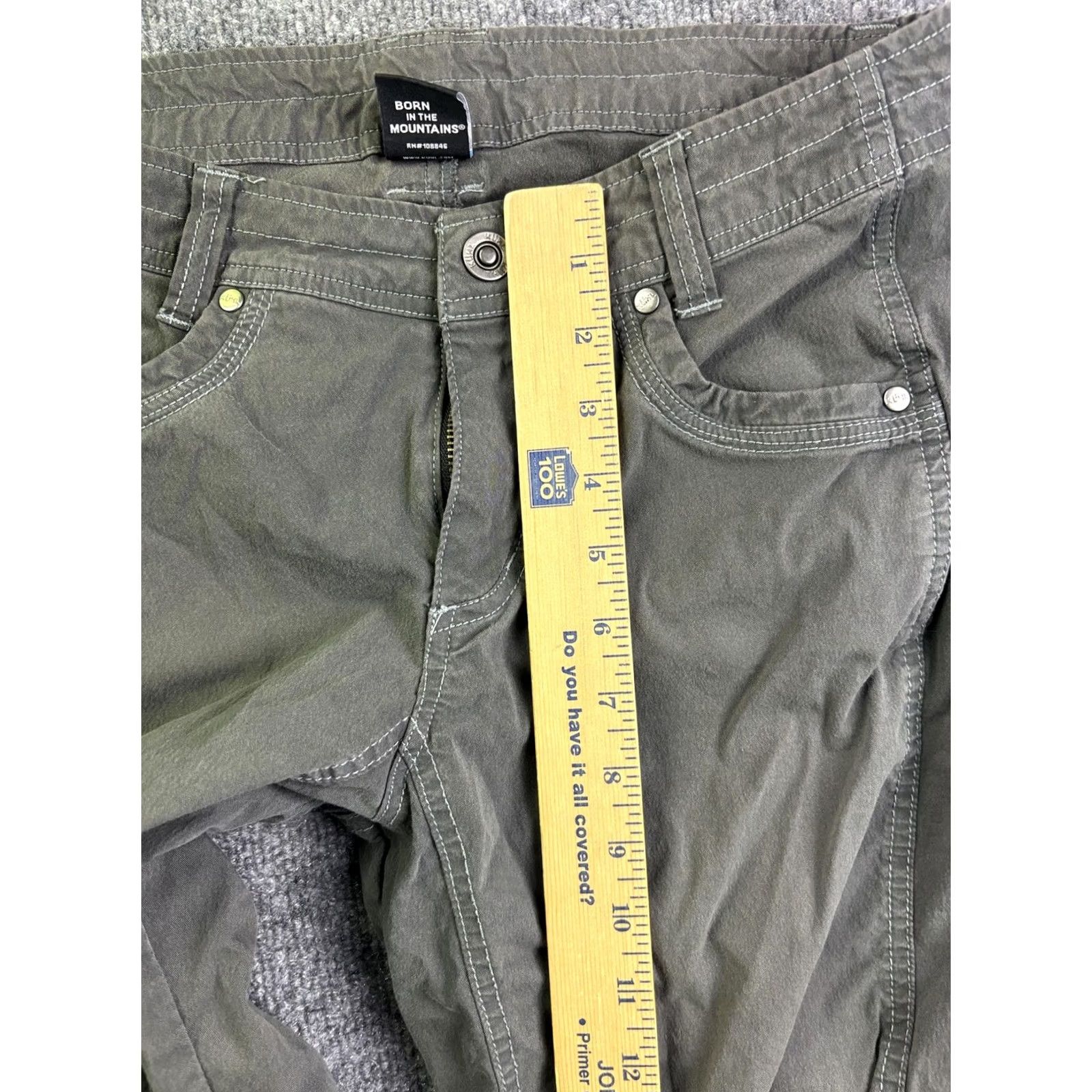 Vintage Kuhl Legendary Cargo Pants Womens 8 Short Gray Stretch Hiking Travel Outdoor Pants Womens 8 Short Gray Cargo Size 30" / US 8 / IT 44 - 4 Thumbnail