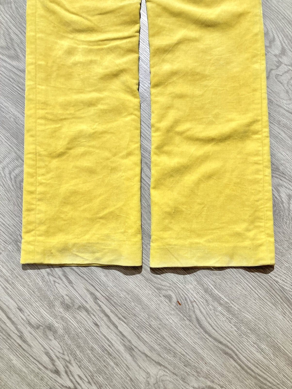 Jean Charles De Castelbajac 1990s Vintage Castelbajac Sport Wax Pants Yellow Luxury Size US 26 / EU 42 - 10 Thumbnail