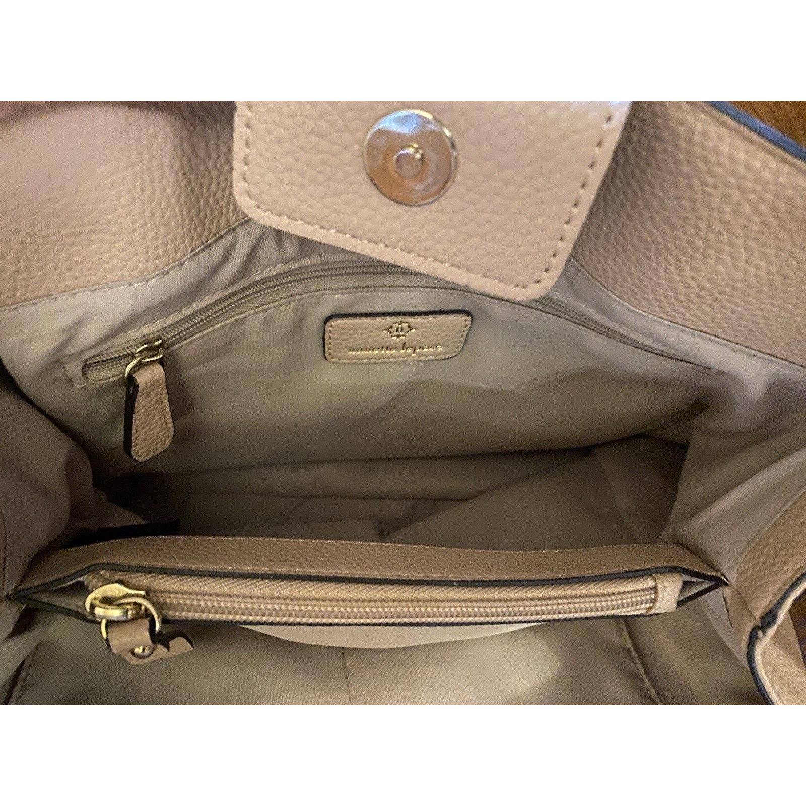 Nanette Lepore Nanette Lepore Handbag Women’s 2 Toned Beige Gold Chain Size ONE SIZE - 3 Thumbnail