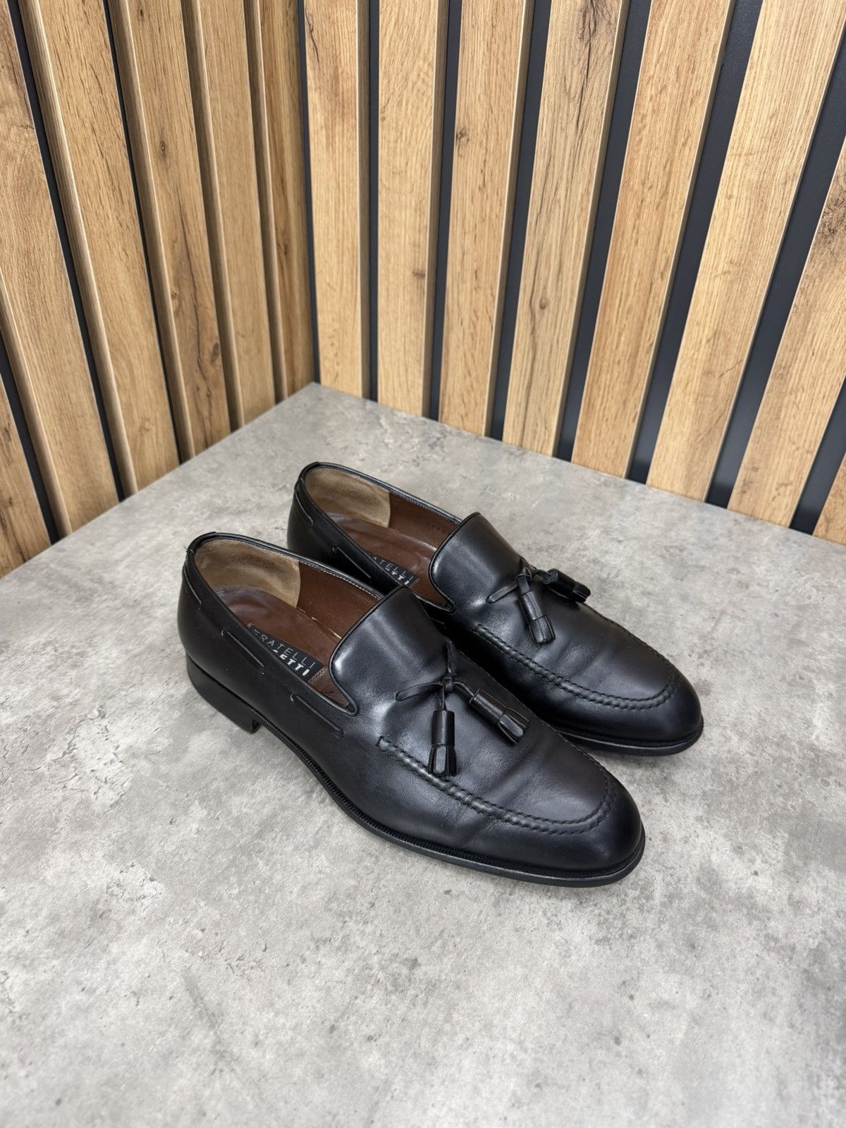 Fratelli Rossetti Fratelli Rossetti Black Tassel Loafers Men’s Size 8 1/2 Size US 9.5 / EU 42-43 - 7 Thumbnail