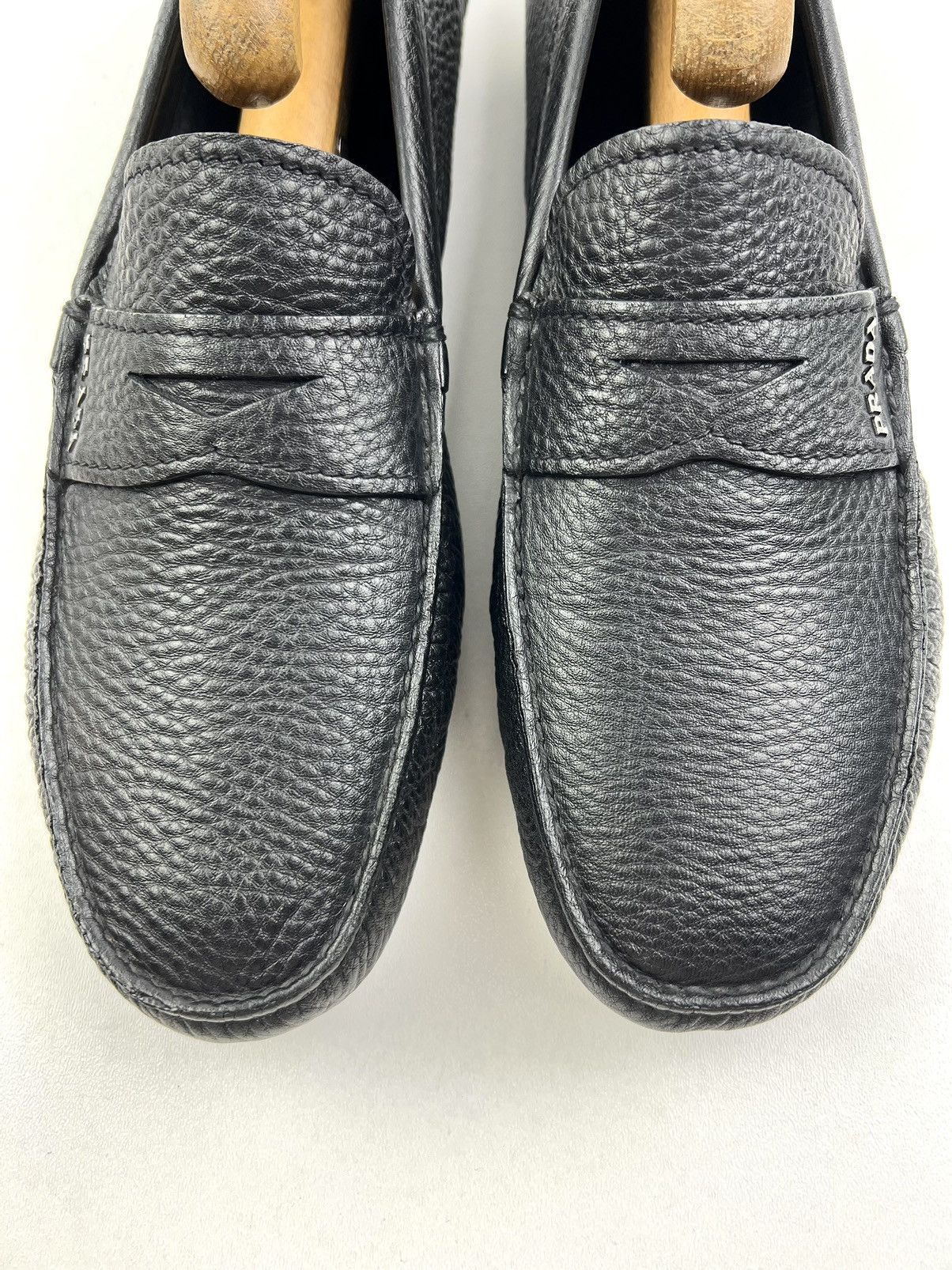 Prada PRADA Loafers Penny Leather Shoes SAFFIANO Black Men's Size US 8 / EU 41 - 5 Thumbnail