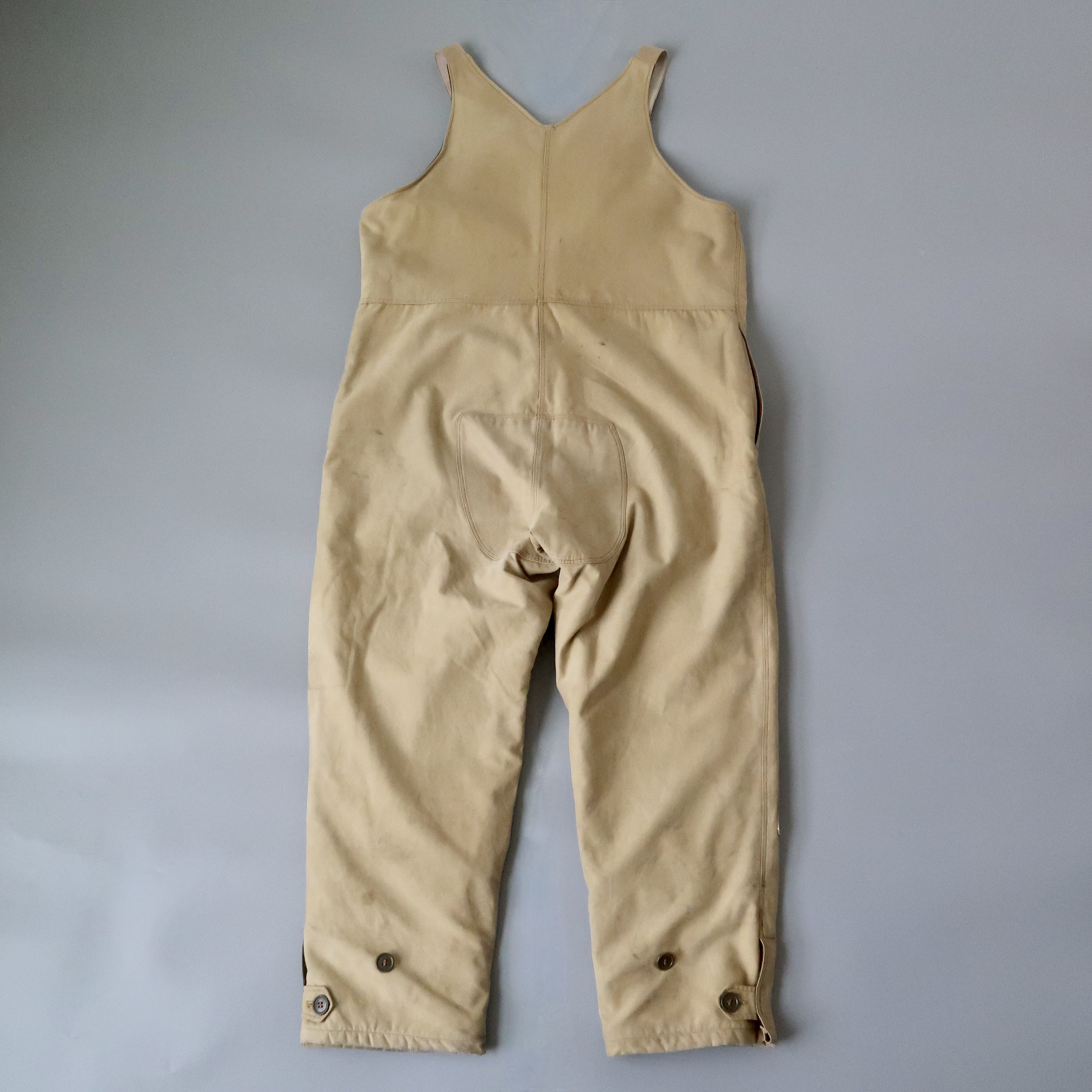 Vintage Rare 1940s Canadian Army wool lined bib overalls Size US 40 / EU 56 - 3 Thumbnail