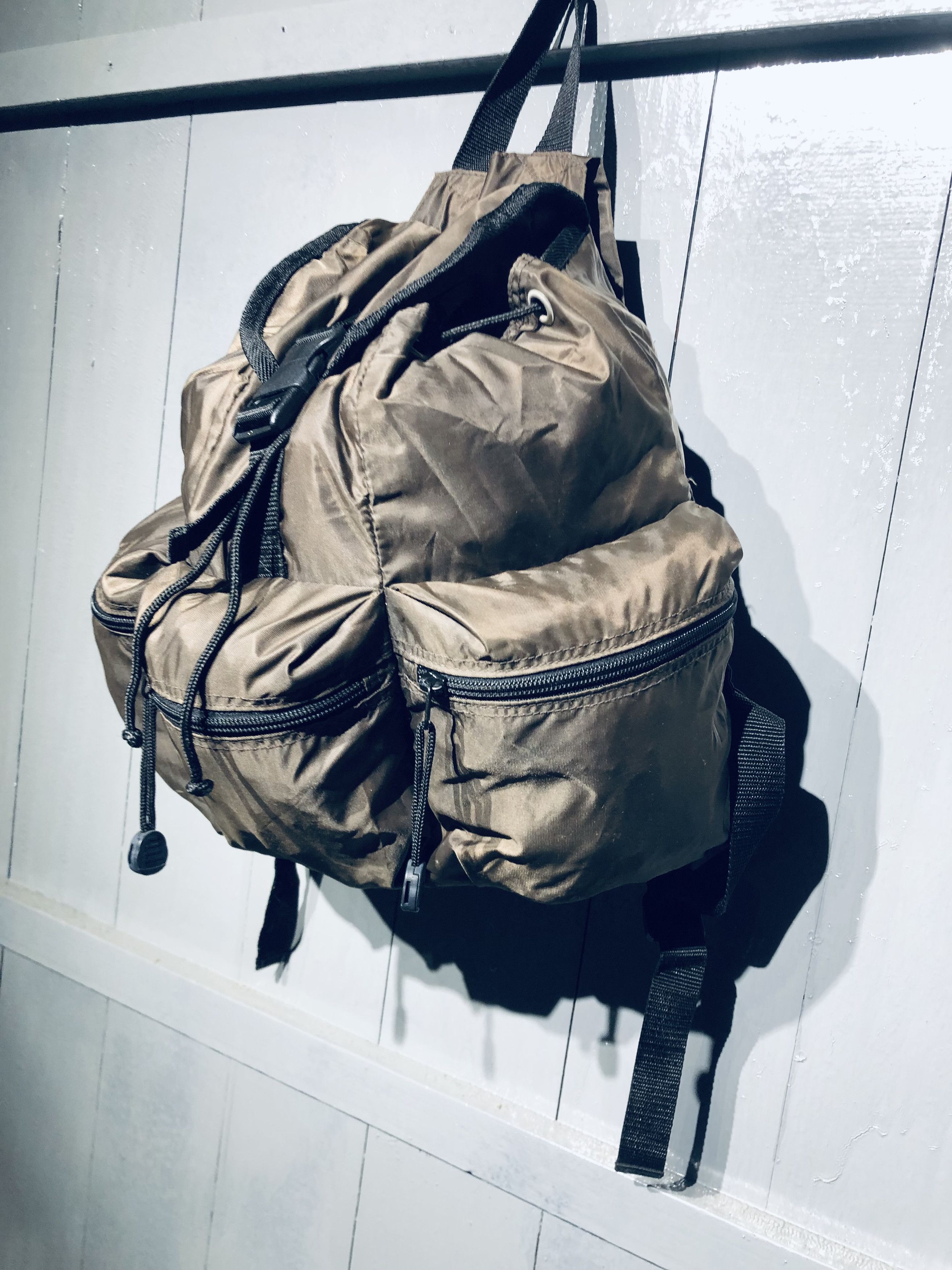 Japanese Brand Japanese Nylon Style 3 Pocket Outside Backpack Size ONE SIZE - 2 Thumbnail