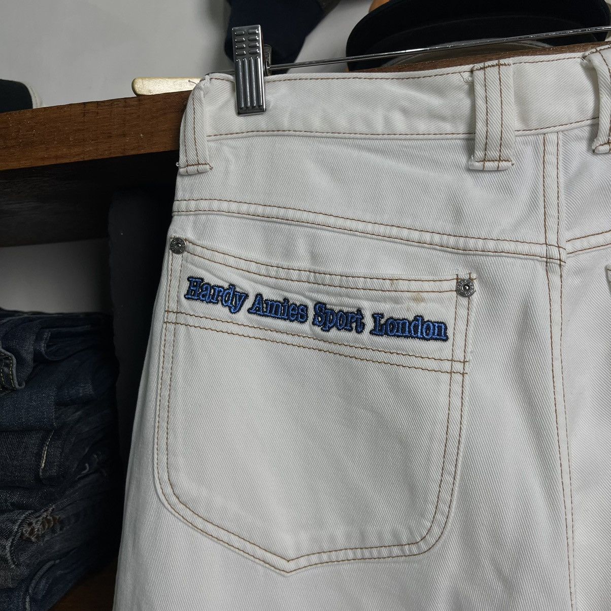 Hardy Amies × JNCO × Japanese Brand Y2K Hardy Amies Sport London Bear Embroidered Baggy Jeans Size US 31 - 4 Thumbnail