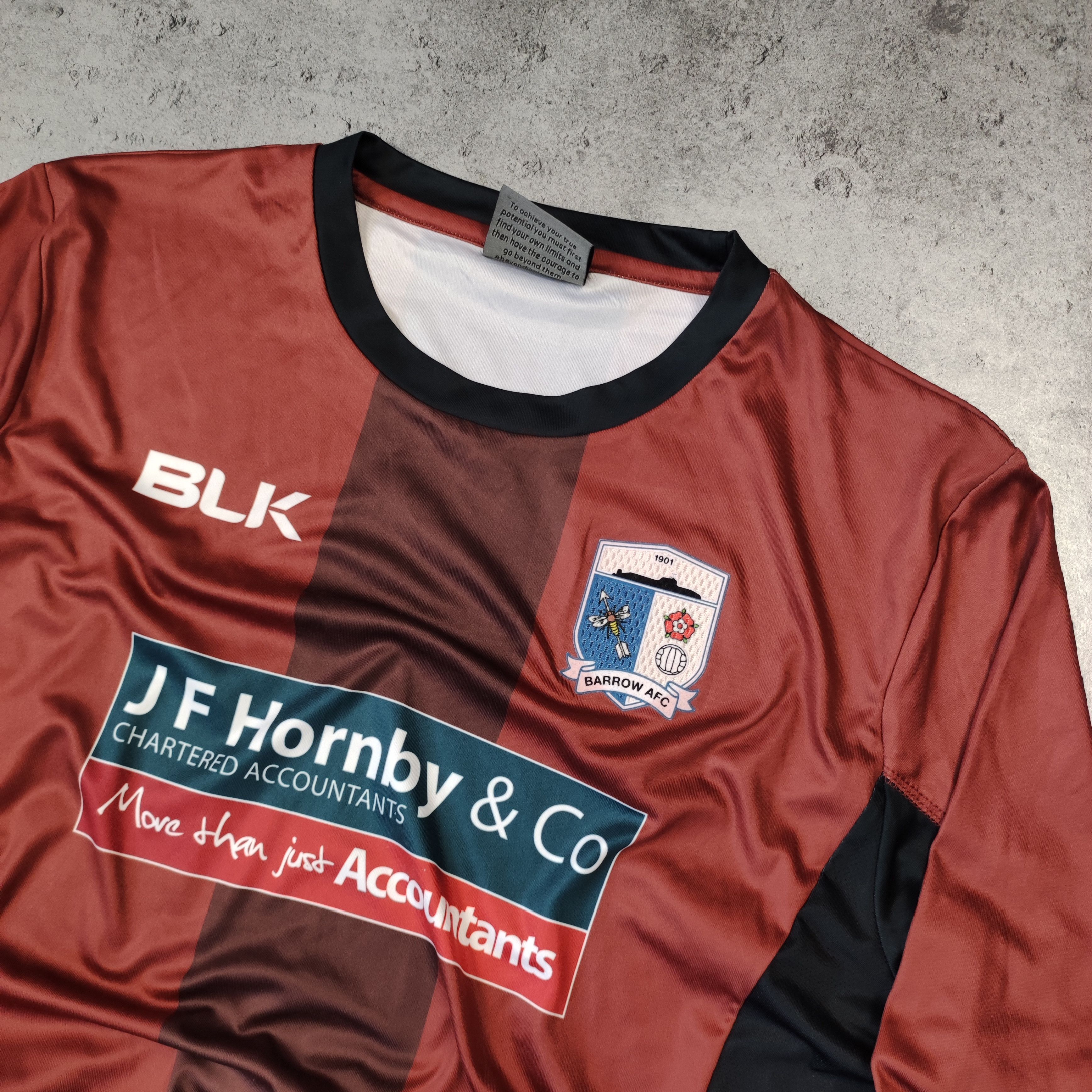 Vintage RARE Goalkeeper Metch Pro Barrow AFC Home Long Jersey Size US XL / EU 56 / 4 - 4 Thumbnail