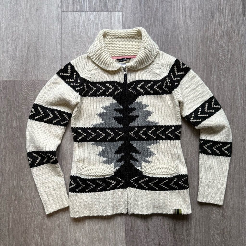 The Unbranded Brand Triple Five Soul Cream and Black Cowl Neck Zip Up Sweater Size M / US 6-8 / IT 42-44 - 1 Thumbnail
