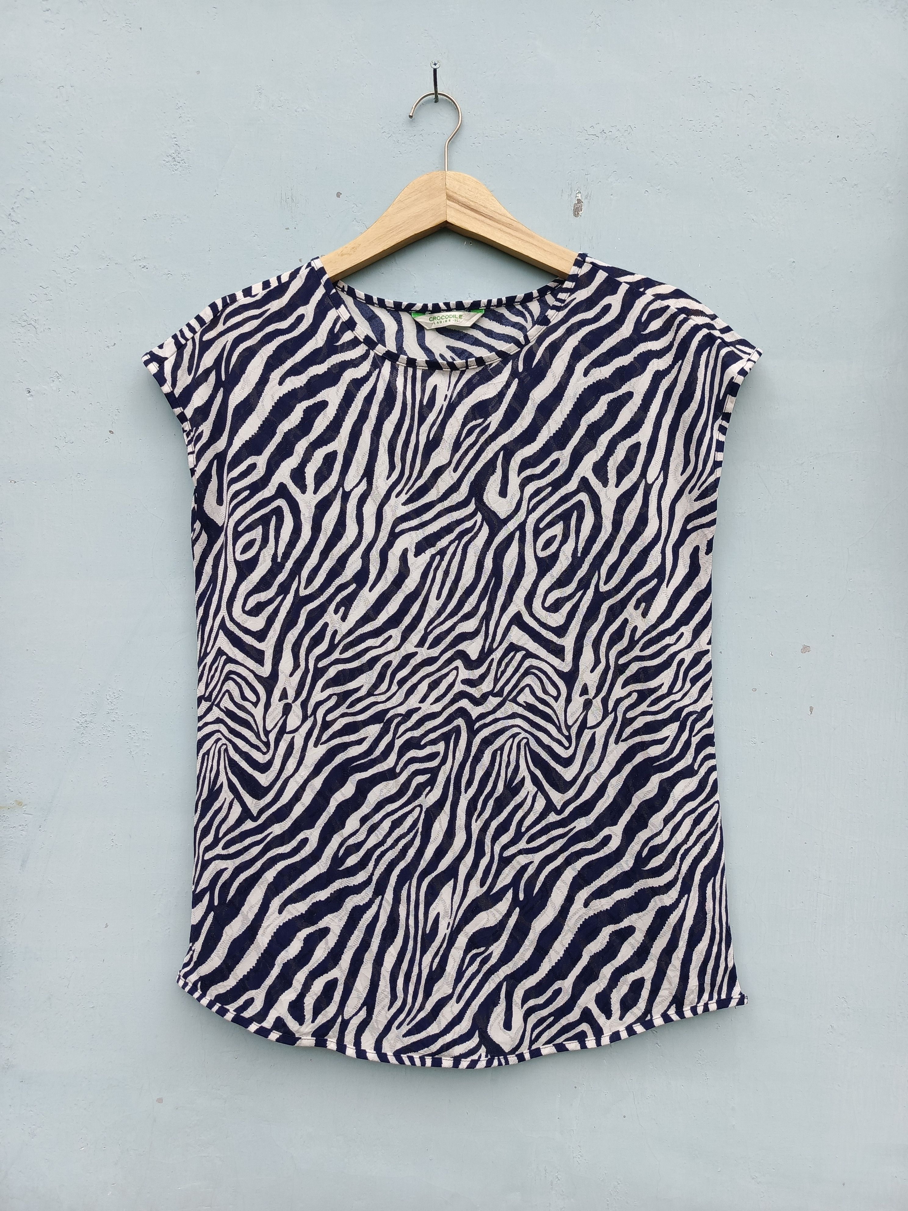 Japanese Brand × Other Crocodile pattern blouse Size M / US 6-8 / IT 42-44 - 1 Thumbnail
