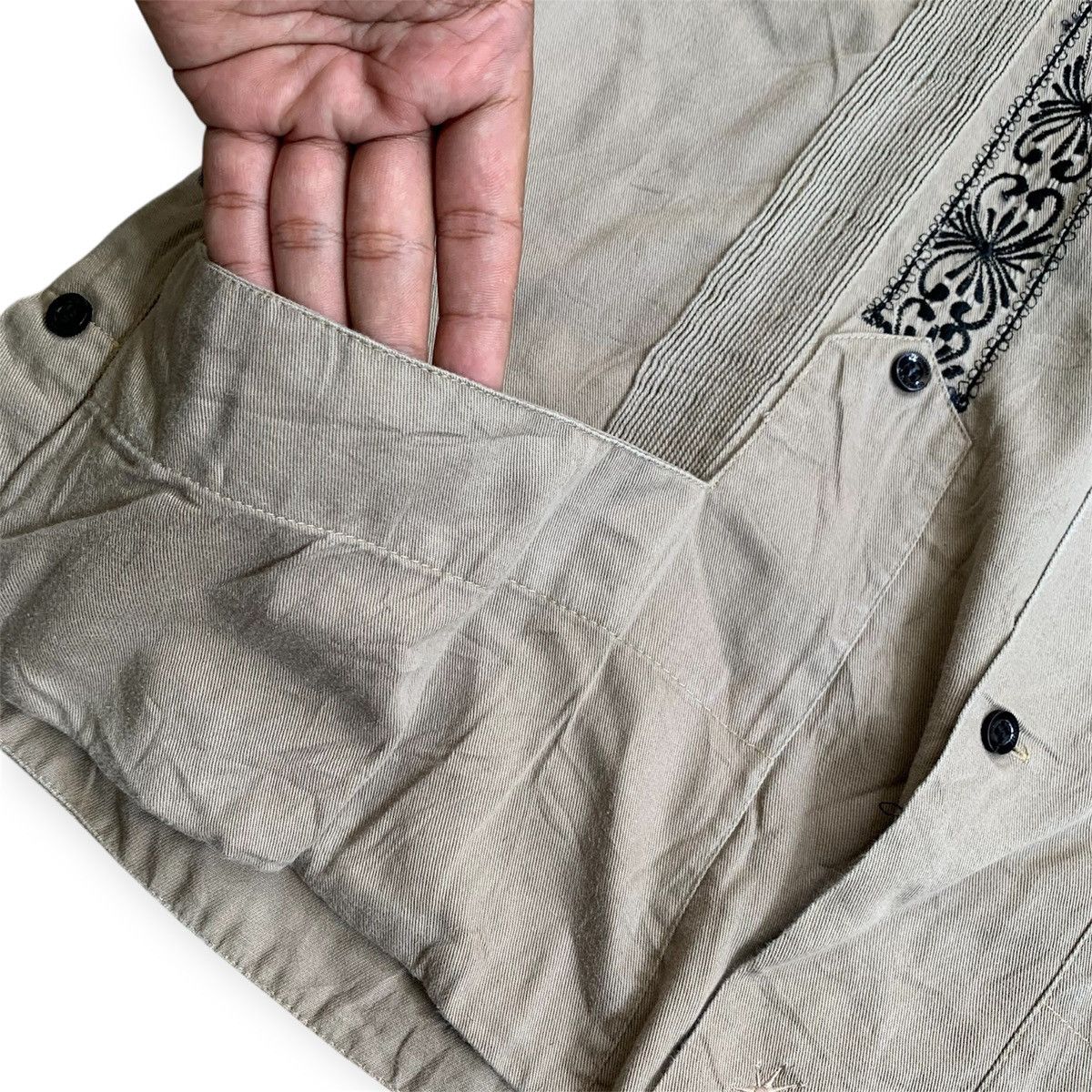 Mexicana × Vintage 🔥Vintage Estrella Standard Guayabera Mexicana Style Size US XL / EU 56 / 4 - 4 Thumbnail
