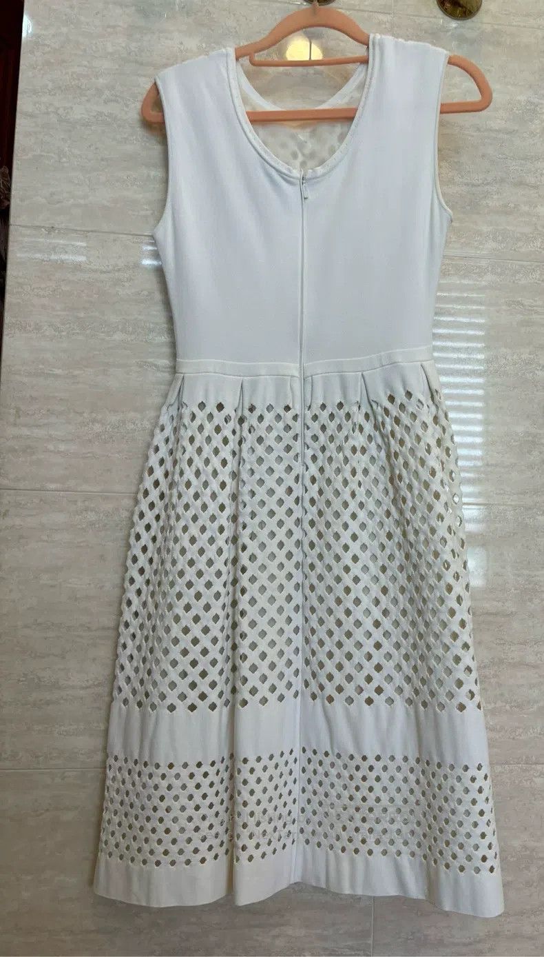 Fendi Fendi White sleeveless knitted (with a little stretch) dre Size XS / US 0-2 / IT 36-38 - 3 Thumbnail