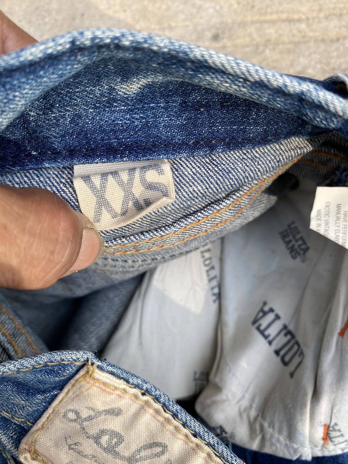 If Six Was Nine × Japanese Brand × Le Grande Bleu (L.G.B.) Yoshimoto Nara x Lolita Jeans Distressed Pants Size US 30 / EU 46 - 14 Thumbnail