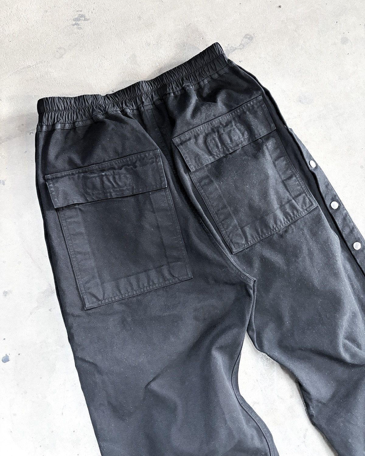 Rick Owens S/S25 “HOLLYWOOD” CANVAS PUSHER PANTS Size US 30 / EU 46 - 6 Thumbnail