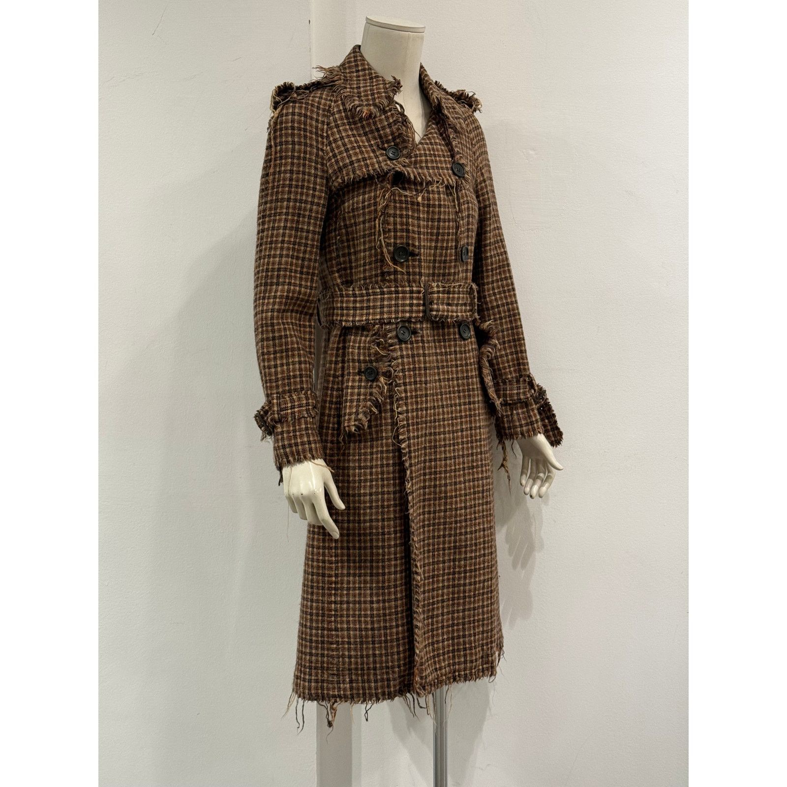 Junya Watanabe A/W2004 Junya Watanabe distressed tweed runway coat Size M / US 6-8 / IT 42-44 - 3 Thumbnail