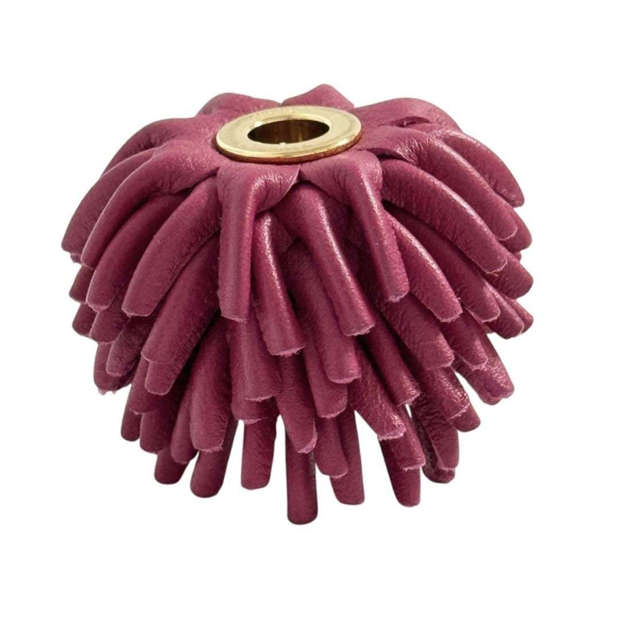 Loewe Loewe Women's Flower Dice Charm in Reddish Purple Leather Size ONE SIZE - 1 Thumbnail