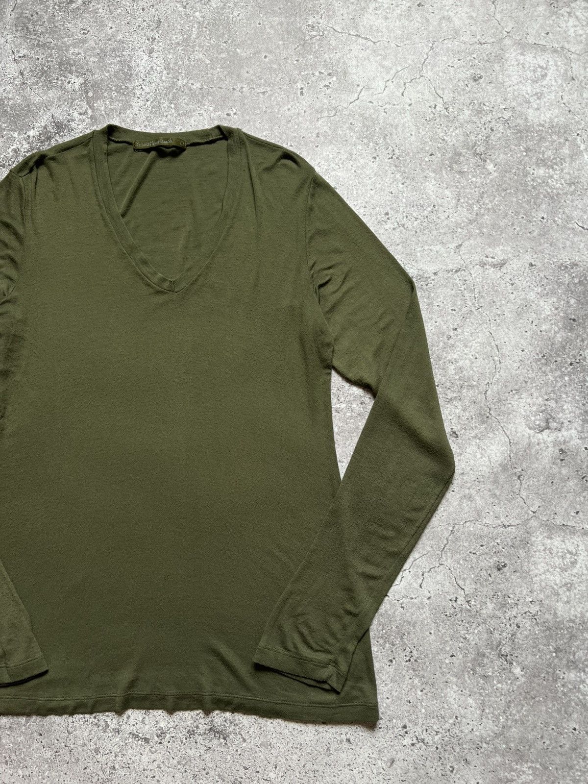 Transit × Transit Uomo Transit Par Such V-neck Sweater Long Sleeve Green Size XS / US 0-2 / IT 36-38 - 4 Thumbnail