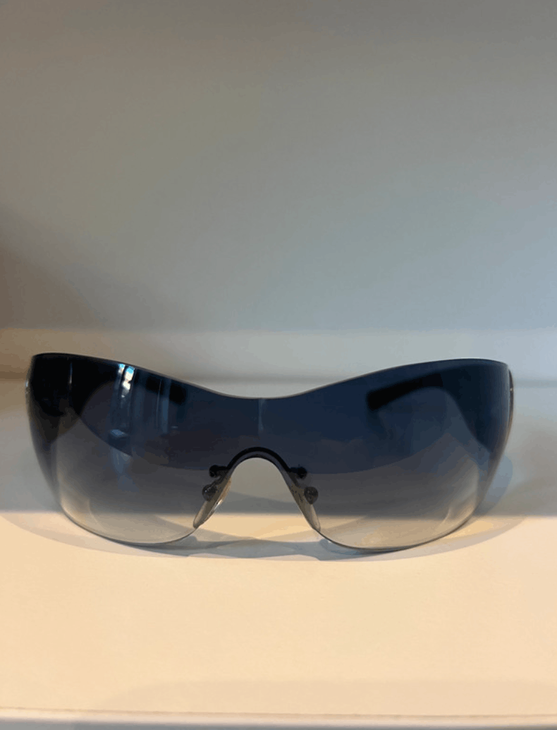 Prada PRADA Sunglasses Flame 2004 Star Mask Fire Chrome Silver Size ONE SIZE - 3 Thumbnail