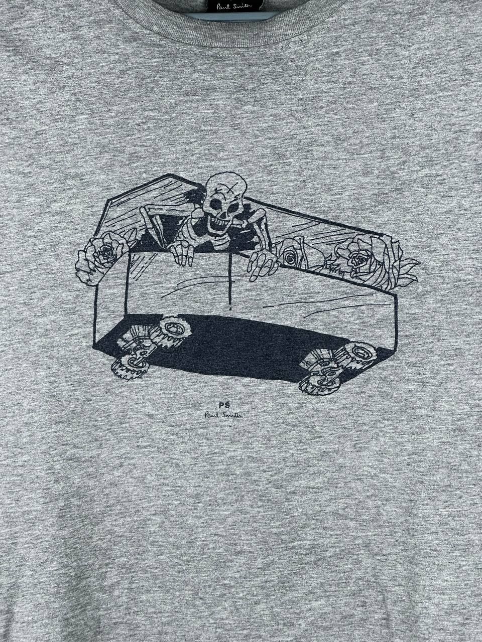 Designer × Paul Smith Paul Smith Graphic Print Skeleton Skull GreY T Shirt Size US M / EU 48-50 / 2 - 4 Thumbnail