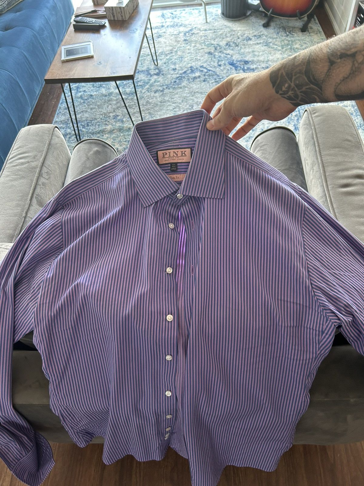 Thomas Pink Beautiful Thomas pink dress shirt French cuff Grailed