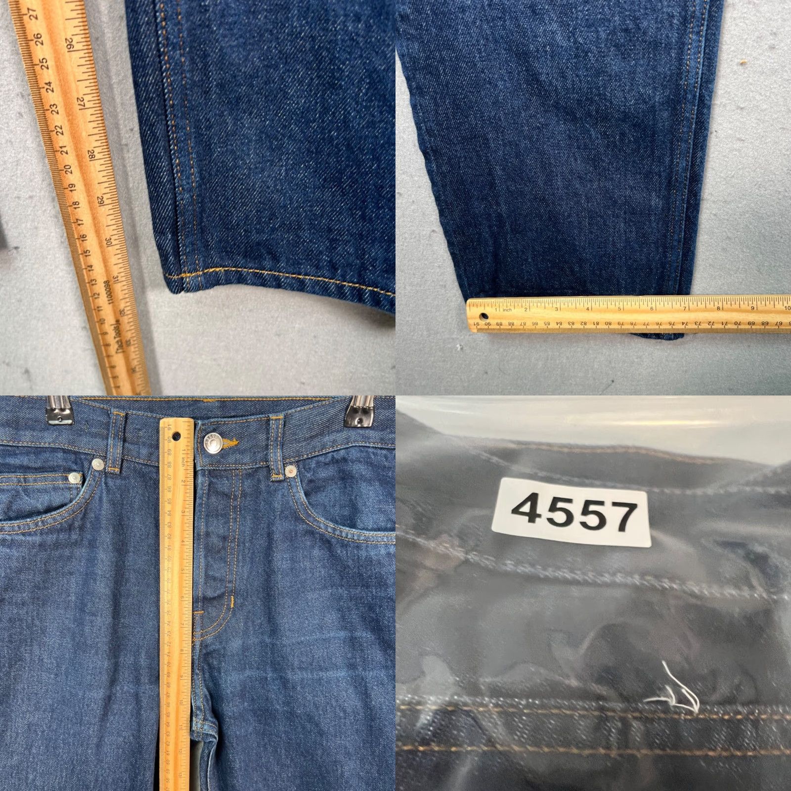 Arket VINTAGE Arket Jeans Mens Denim Blue Straight Leg 33Size Cotton 32Inseam Pockets Size US 33 - 8 Thumbnail