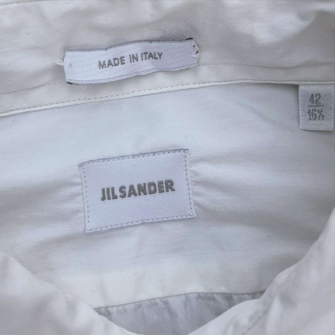 Designer × Jil Sander Vintage Jil Sanders White Shirt Size US L / EU 52-54 / 3 - 3 Thumbnail