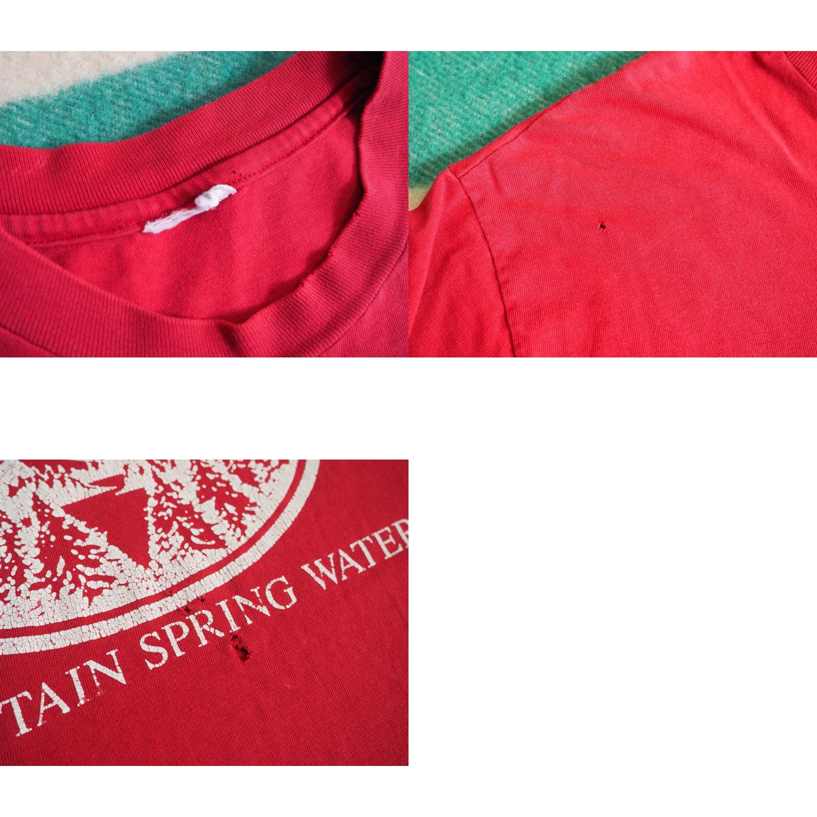 Vintage VTG 90s Arrowhead Mountain Spring Water Promo Tee T-Shirt Mens L Red Shirt Graphic Tee Mens L Red 90s Grunge Vintage EF Size US L / EU 52-54 / 3 - 8 Thumbnail