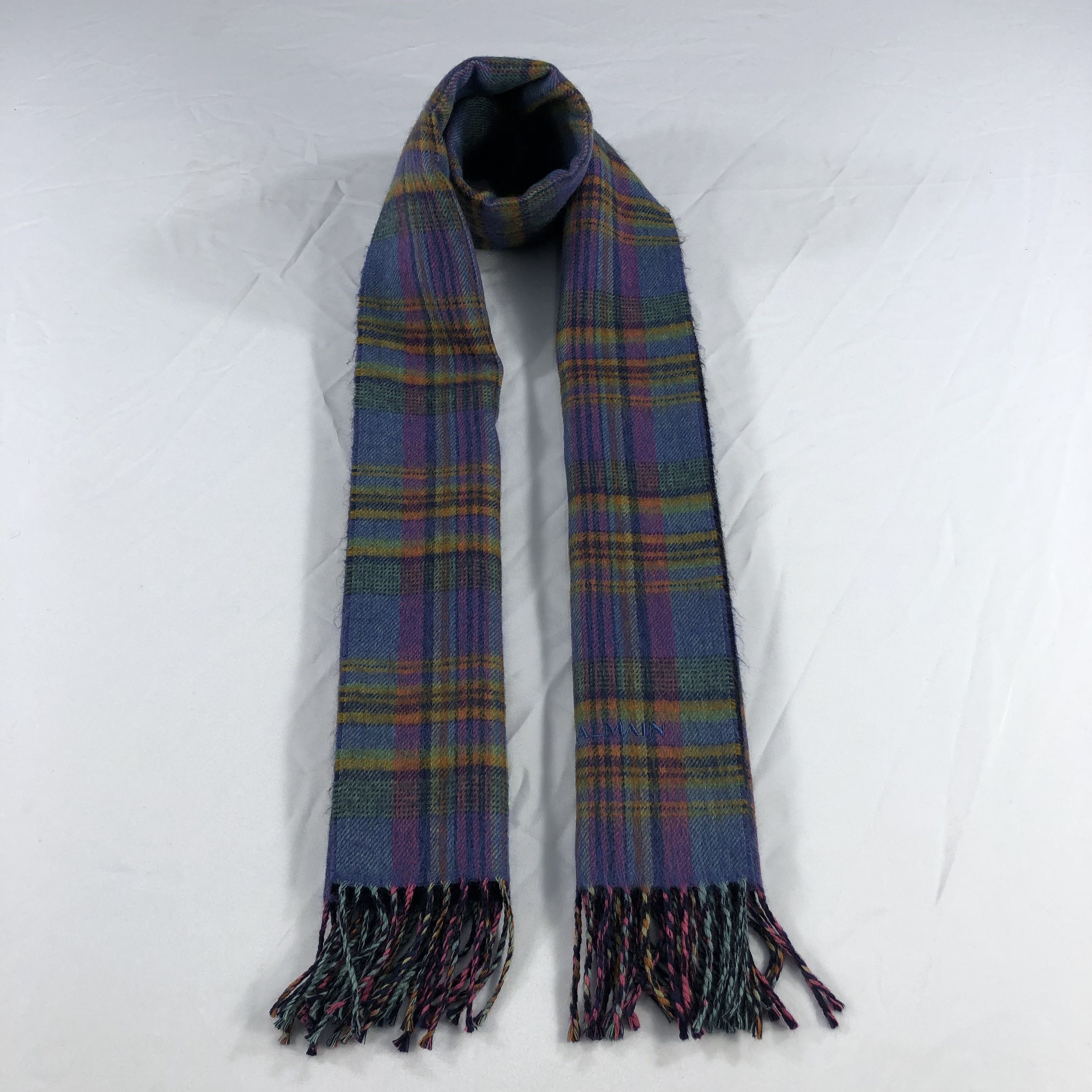 Pierre Balmain Pierre Balmain Colorful Tartan Wool Scarf Muffler V1027 Size ONE SIZE - 1 Thumbnail