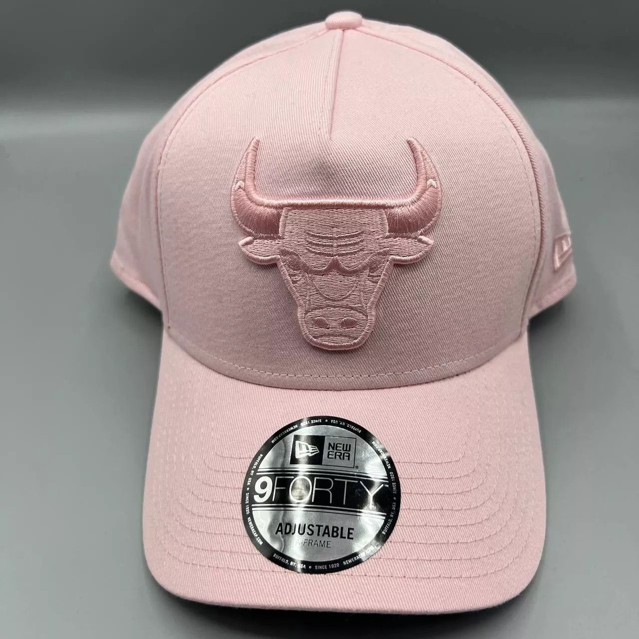 New Era Chicago Bulls Hat Men Pink Gray 9Forty Snap Back Cap New Size ONE SIZE - 1 Thumbnail