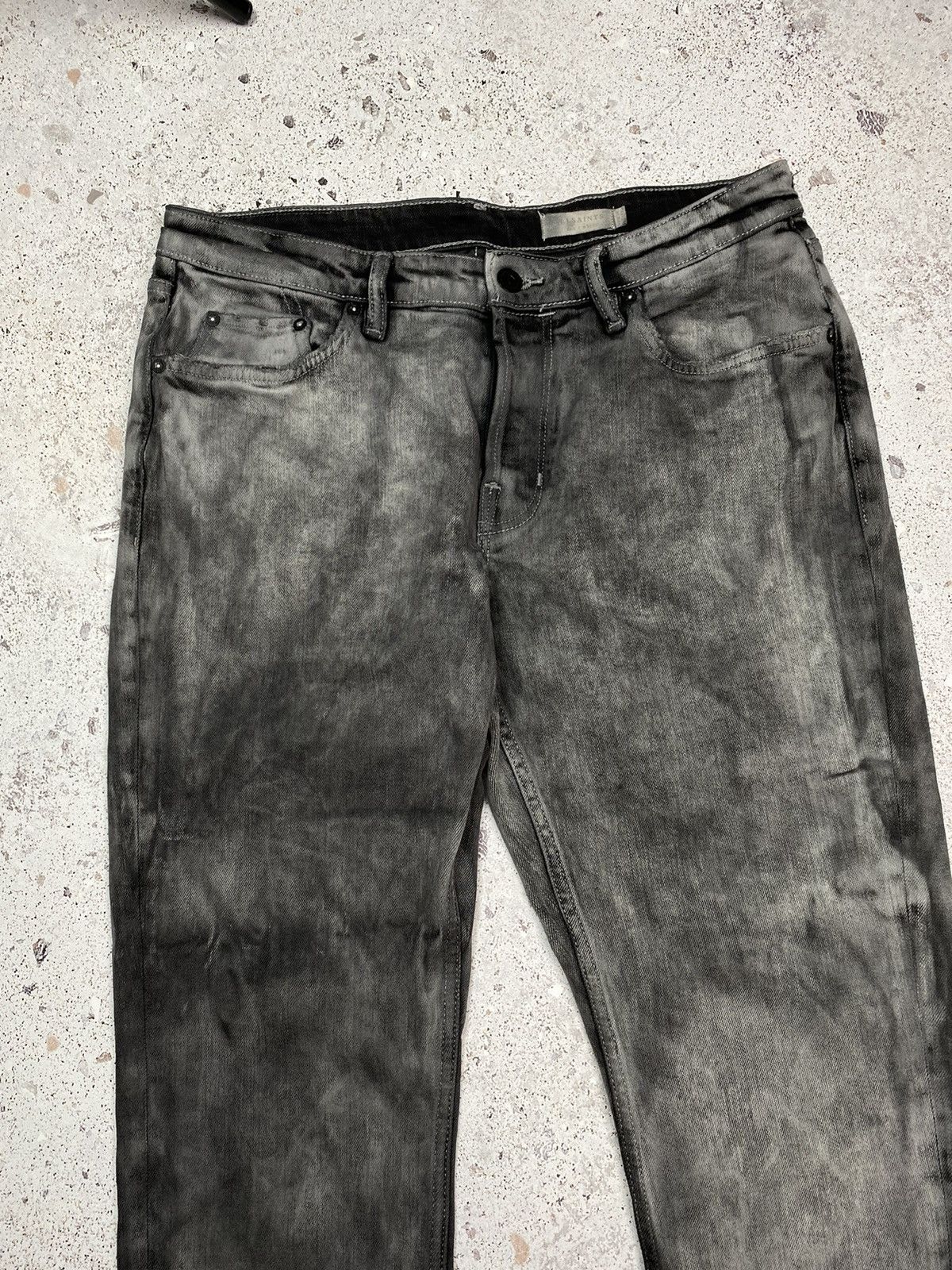 Allsaints Vintage Allsaints Rex 32 Jeans Bleached Distressed Denim Men Size US 32 / EU 48 - 6 Thumbnail